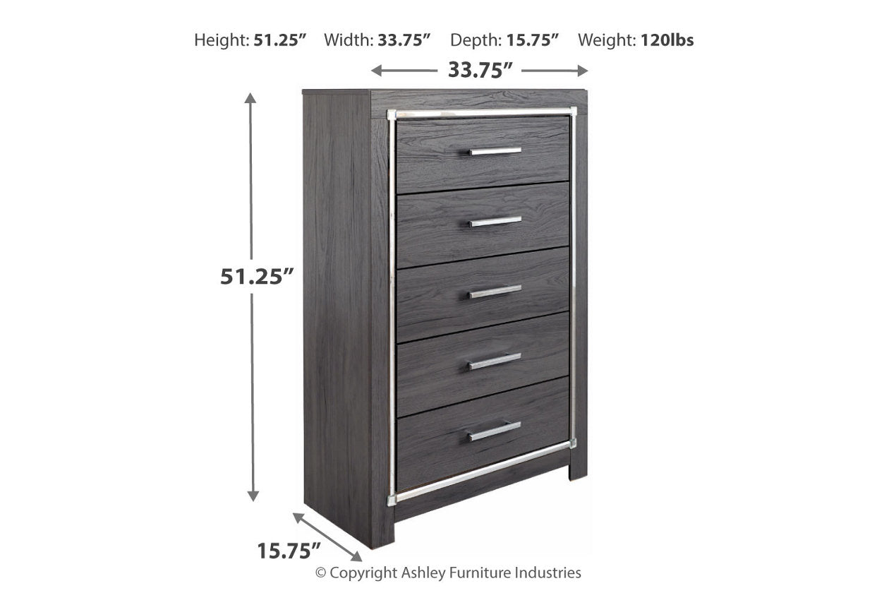 Lodanna Gray Chest of Drawers - B214-46 - Bien Home Furniture &amp; Electronics