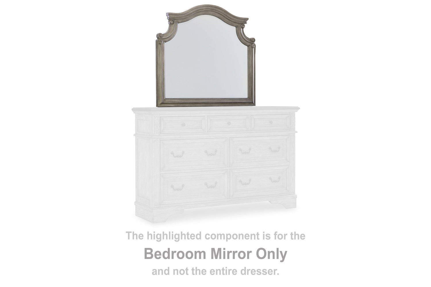 Lodenbay Antique Gray Bedroom Mirror (Mirror Only) - B751-36 - Bien Home Furniture & Electronics