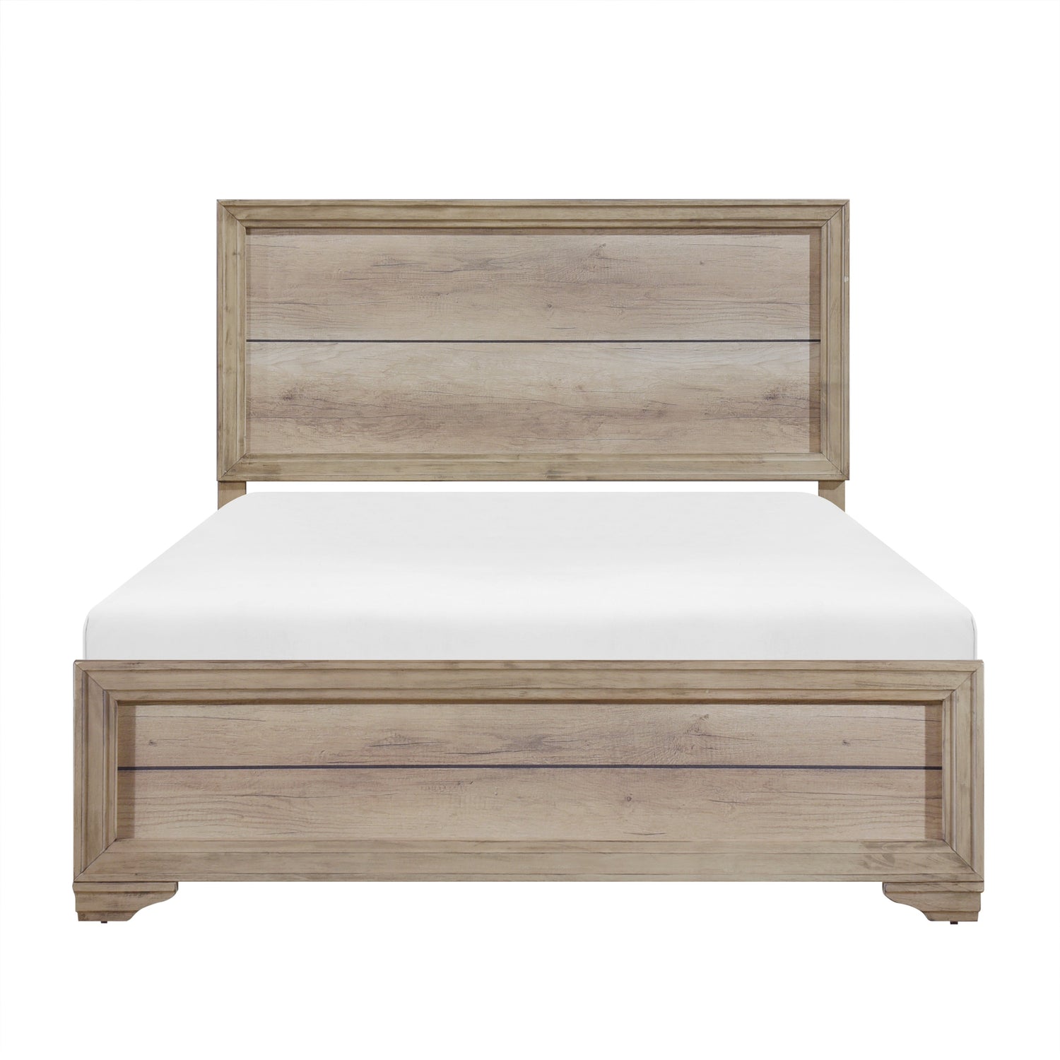 Lonan Rustic Queen Panel Bed - SET | 1955-1 | 1955-3 - Bien Home Furniture & Electronics