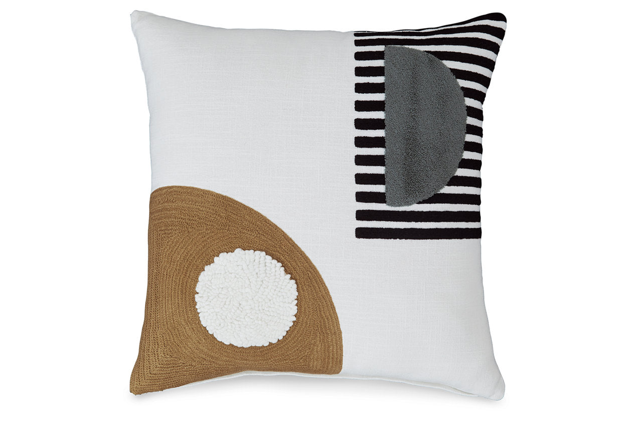 Longsum Black/White/Honey Pillow - A1000927P - Bien Home Furniture & Electronics