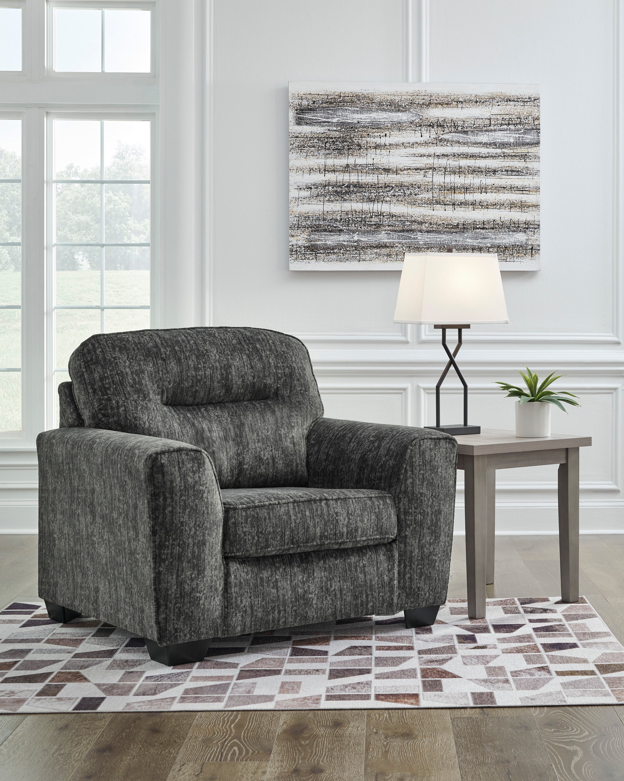 Lonoke Gunmetal Living Room Set - SET | 5050438 | 5050435 - Bien Home Furniture & Electronics