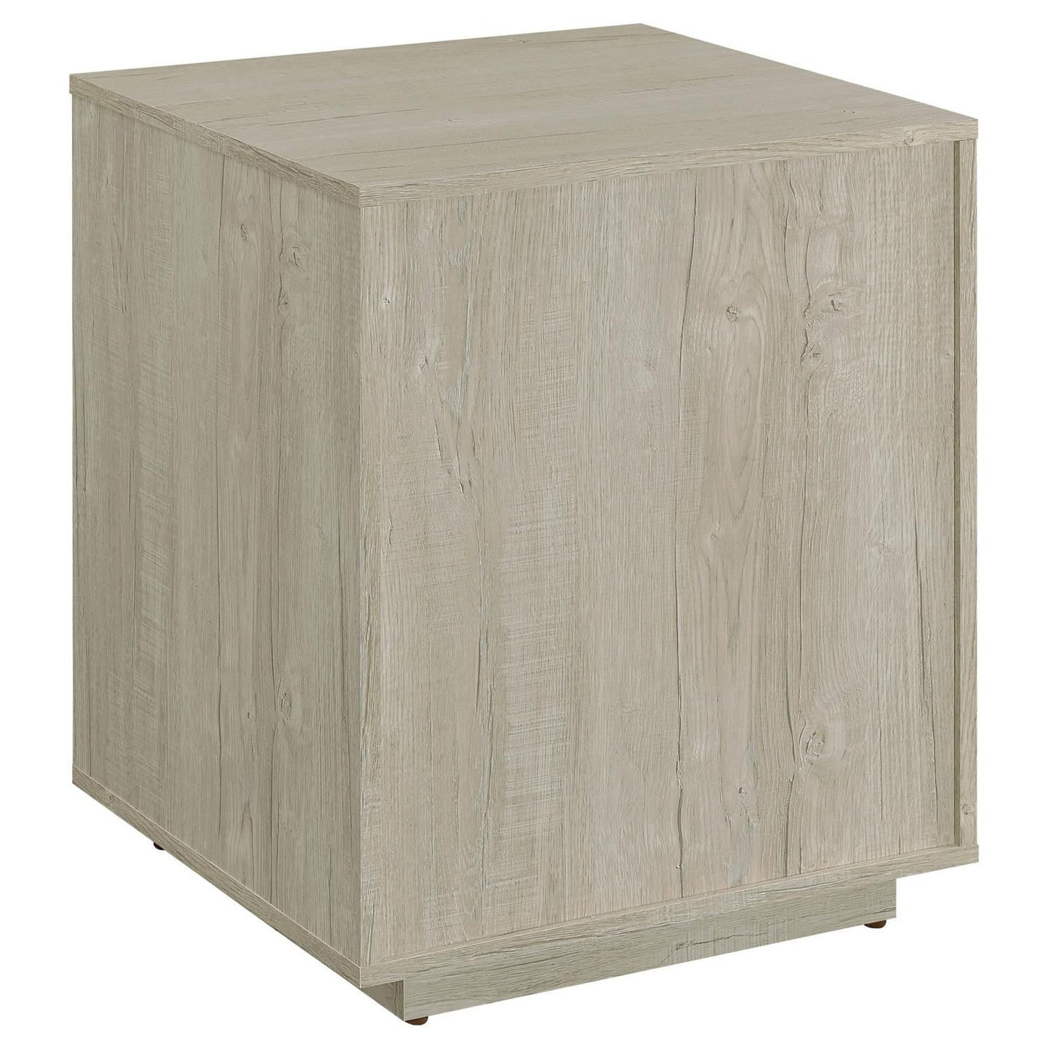 Loomis 3-Drawer Square File Cabinet Whitewashed Gray - 805882 - Bien Home Furniture & Electronics