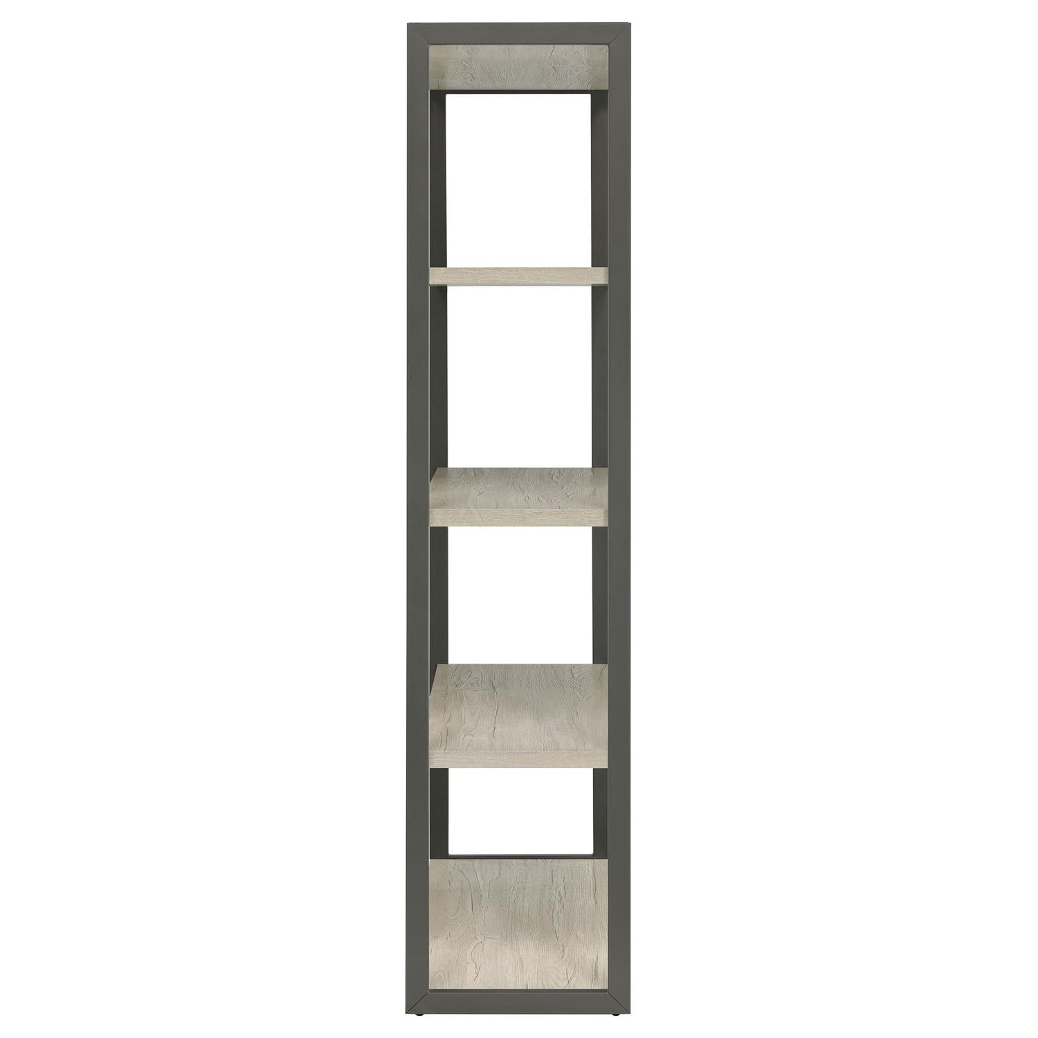 Loomis Whitewashed Gray 4-Shelf Bookcase - 805883 - Bien Home Furniture & Electronics