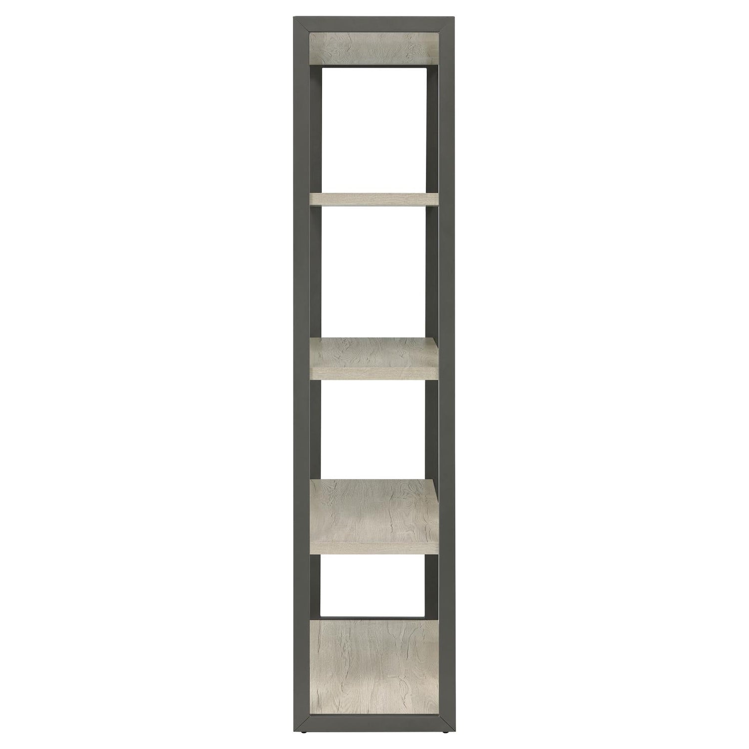 Loomis Whitewashed Gray 4-Shelf Bookcase - 805883 - Bien Home Furniture & Electronics