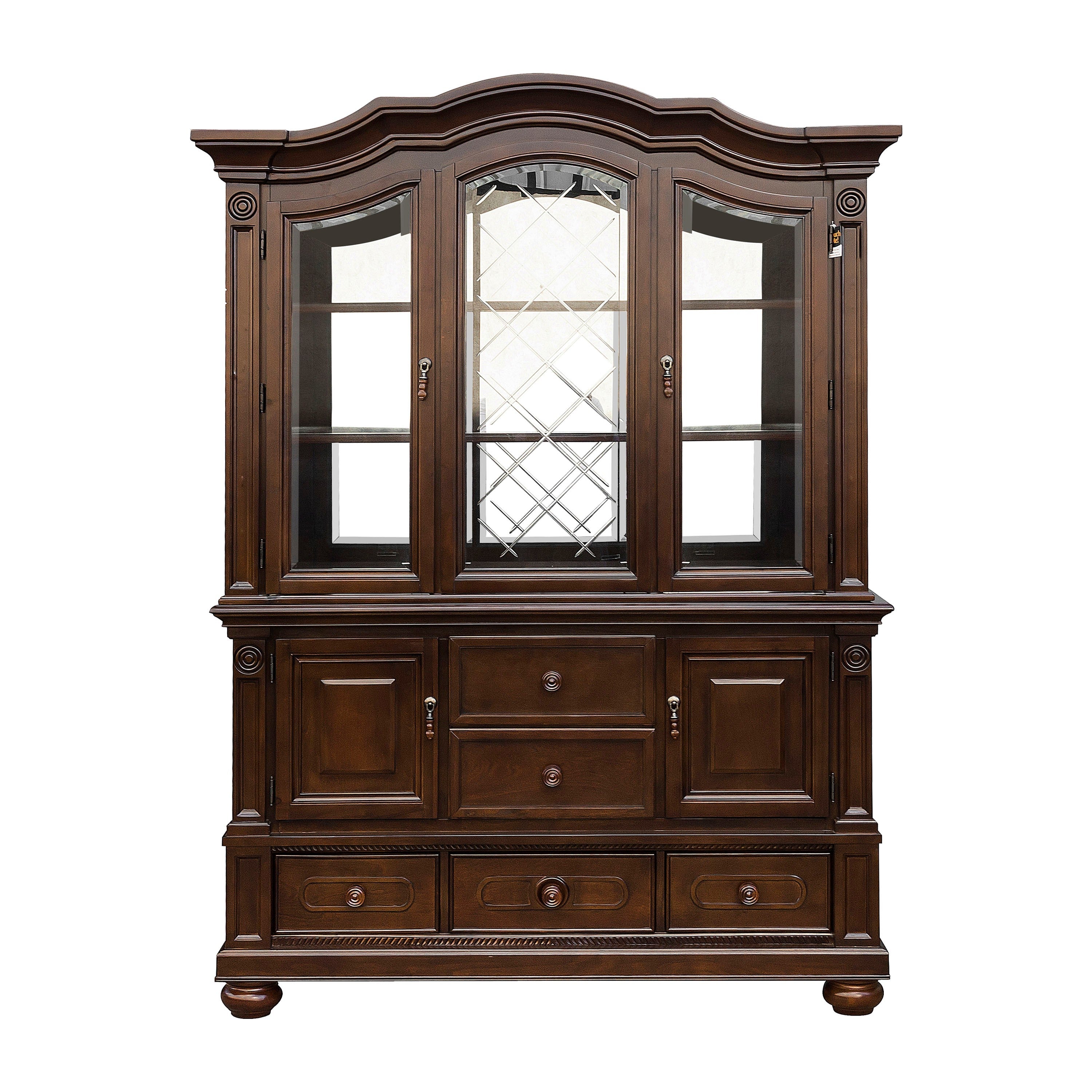 Lordsburg Brown Chery Buffet & Hutch - SET | 5473-55 | 5473-50 - Bien Home Furniture & Electronics