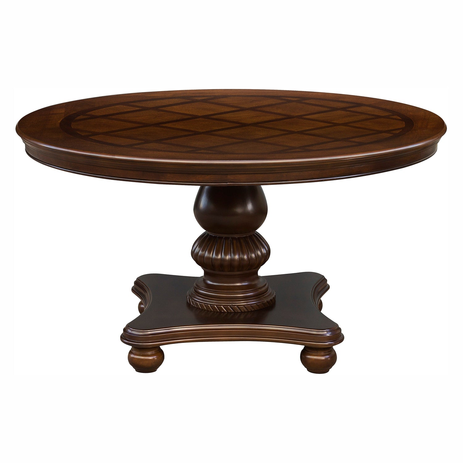Lordsburg Brown Chery Round Dining Table - SET | 5473-54 | 5473-54B - Bien Home Furniture & Electronics