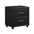 Lorenzi Black Nightstand - 2220-4 - Bien Home Furniture & Electronics