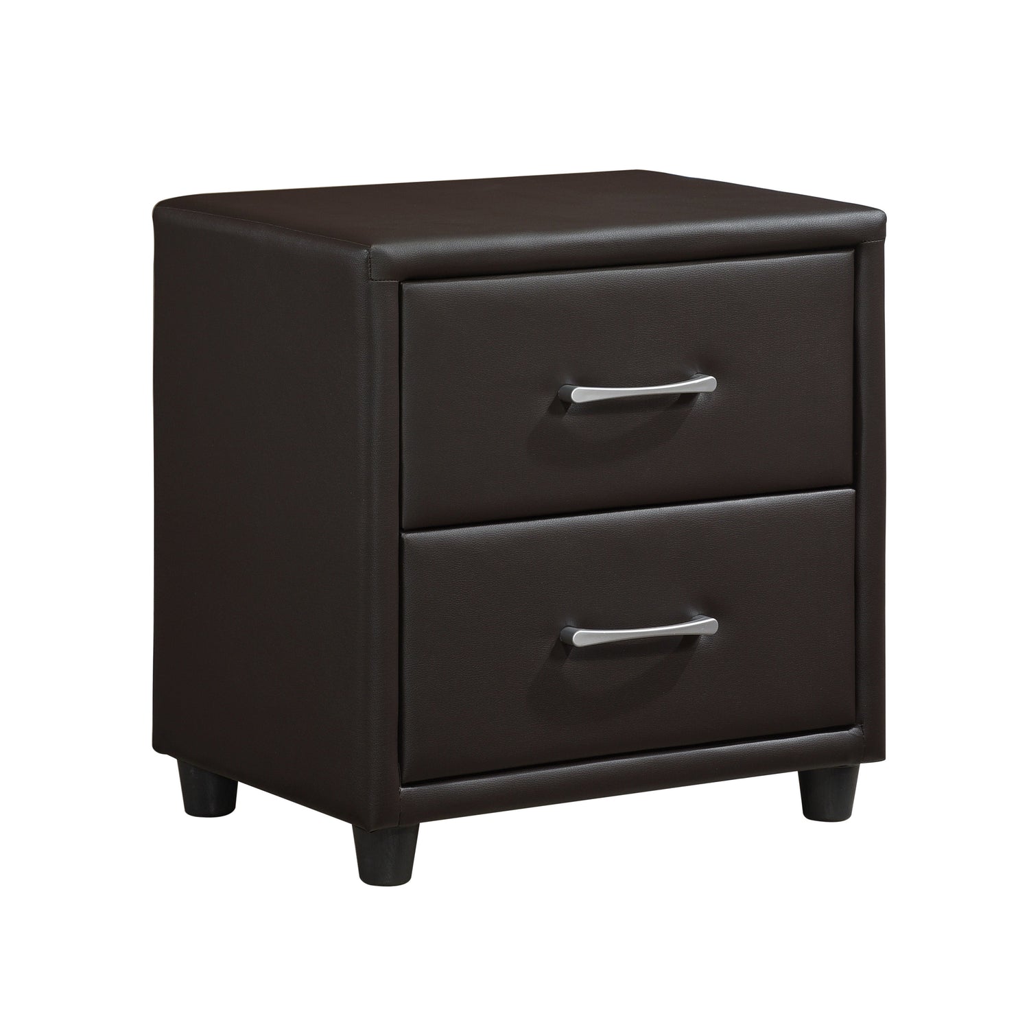 Lorenzi Dark Brown Nightstand - 2220DBR-4 - Bien Home Furniture & Electronics