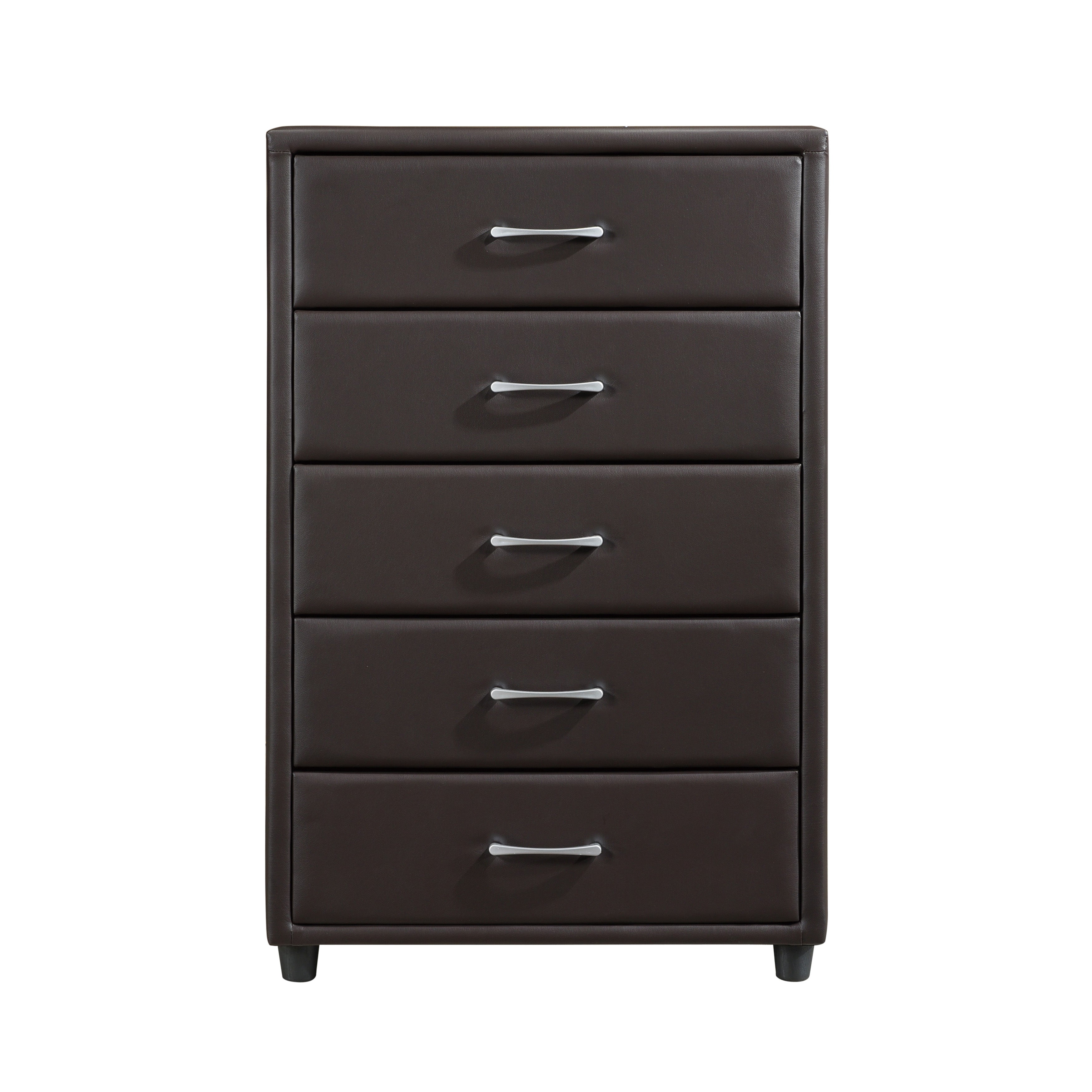 Lorenzi Dark Brown Upholstered Platform Bedroom Set - SET | 2220DBR-1 | 2220DBR-3 | 2220DBR-5 | 2220DBR-6 | 2220DBR-4 | 2220DBR-9 - Bien Home Furniture & Electronics