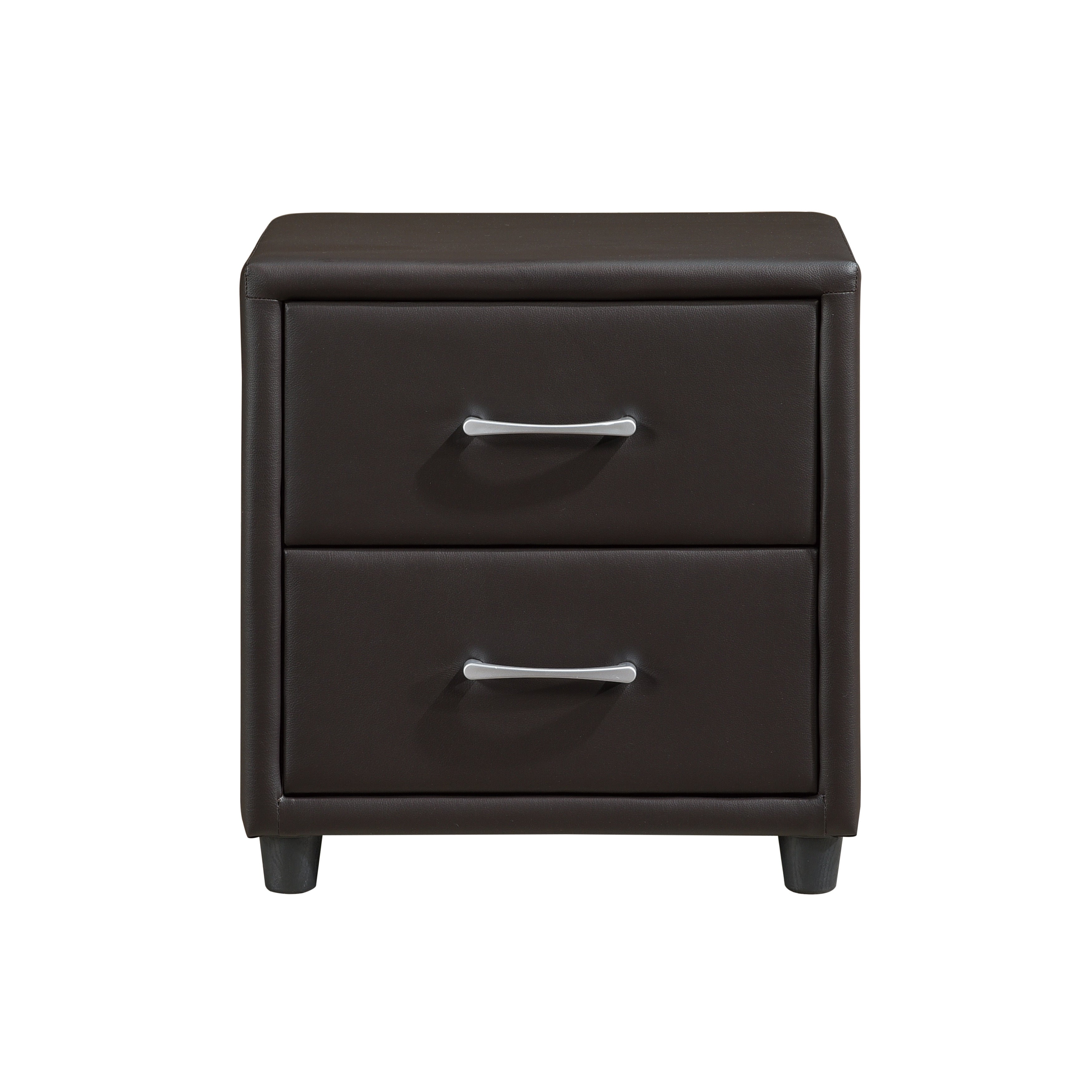 Lorenzi Dark Brown Upholstered Platform Bedroom Set - SET | 2220DBR-1 | 2220DBR-3 | 2220DBR-5 | 2220DBR-6 | 2220DBR-4 | 2220DBR-9 - Bien Home Furniture & Electronics