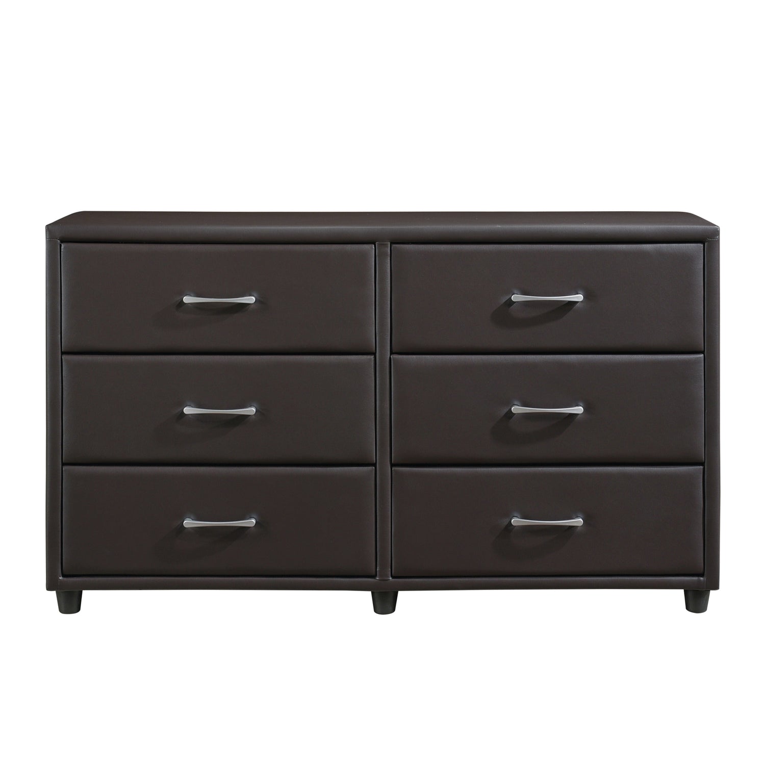 Lorenzi Dark Brown Upholstered Platform Youth Bedroom Set - SET | 2220DBR-5 | 2220DBR-6 | 2220DBR-4 | 2220DBR-9 | 2220FDBR-1 | 2220FDBR-3 - Bien Home Furniture & Electronics