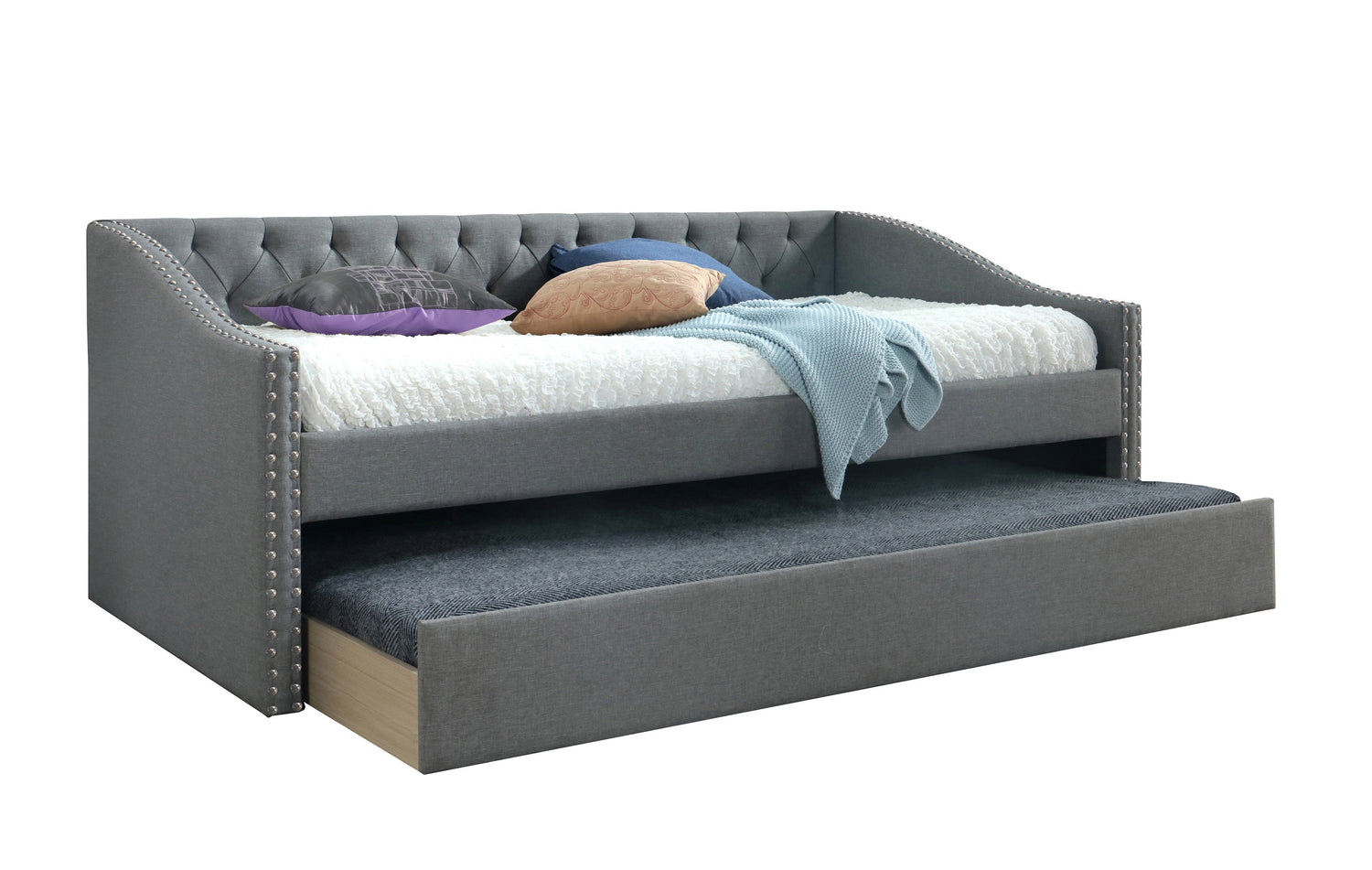 Loretta Gray Twin Daybed - SET | 5325-ARM | 5325-FRAME - Bien Home Furniture & Electronics