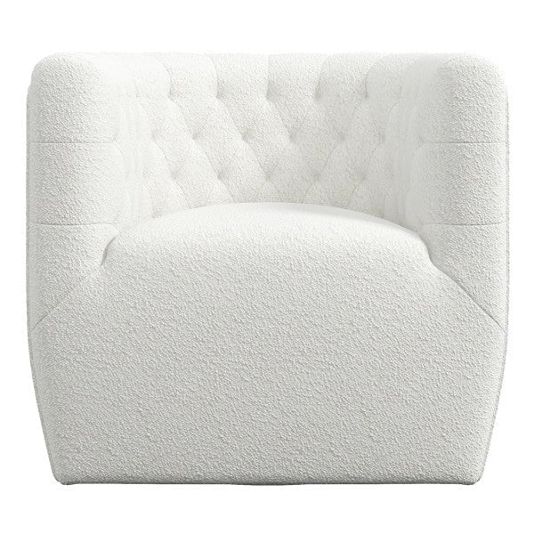 Lotte Cream Boucle Swivel Accent Chair - MDM01808 - Bien Home Furniture &amp; Electronics