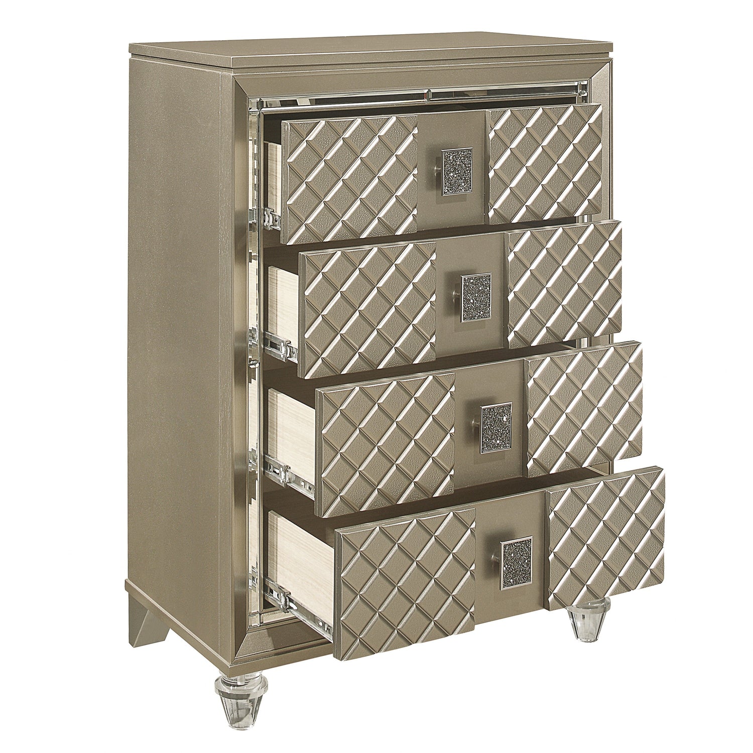 Loudon Champagne Metallic Youth Chest - B1515-9 - Bien Home Furniture & Electronics