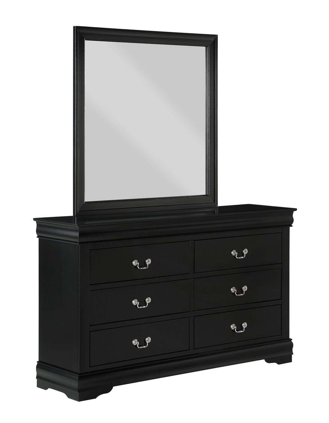 Louis Philip Black Bedroom Mirror (Mirror Only) - B3950-11 - Bien Home Furniture &amp; Electronics