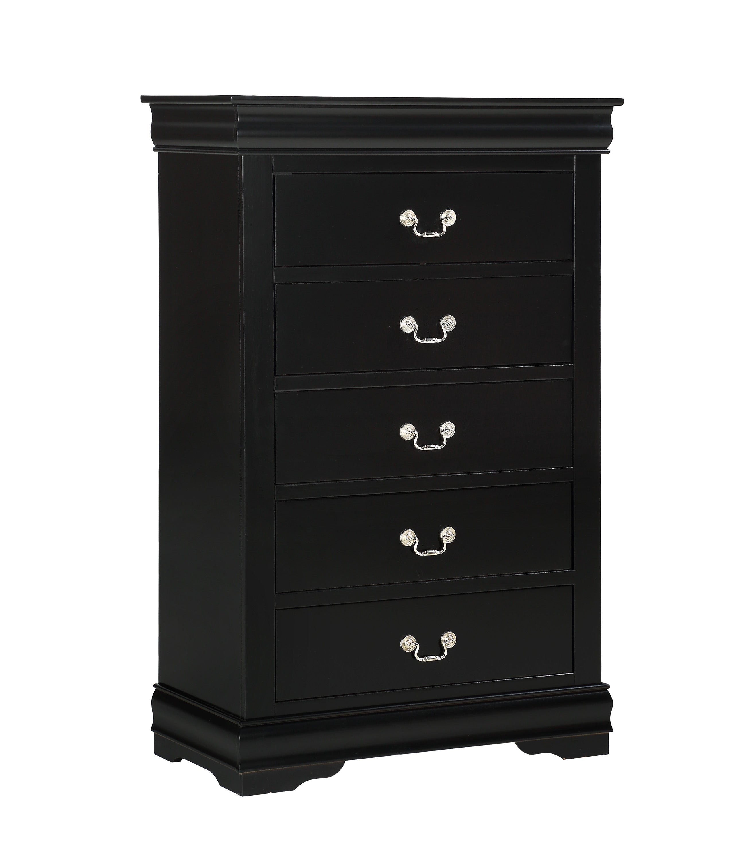 Louis Philip Black Sleigh Youth Bedroom Set - SET | B3950-F-HBFB | B3950-F-RAIL | B3950-1 | B3950-11 - Bien Home Furniture & Electronics