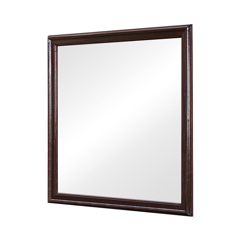 Louis Philippe Cappuccino Square Mirror - 202414 - Bien Home Furniture & Electronics