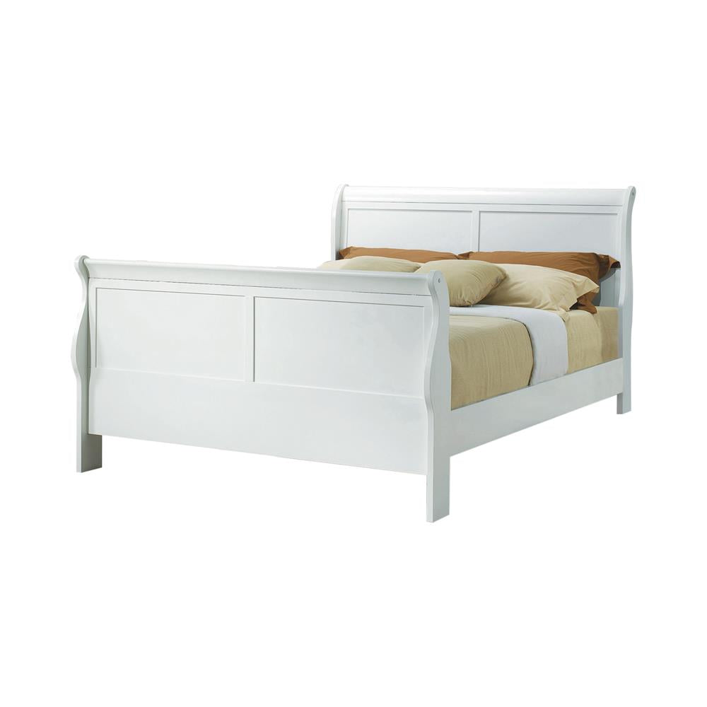 Louis Philippe White Sleigh Youth Bedroom Set - SET | 204691T | 204692 | 204695 - Bien Home Furniture &amp; Electronics
