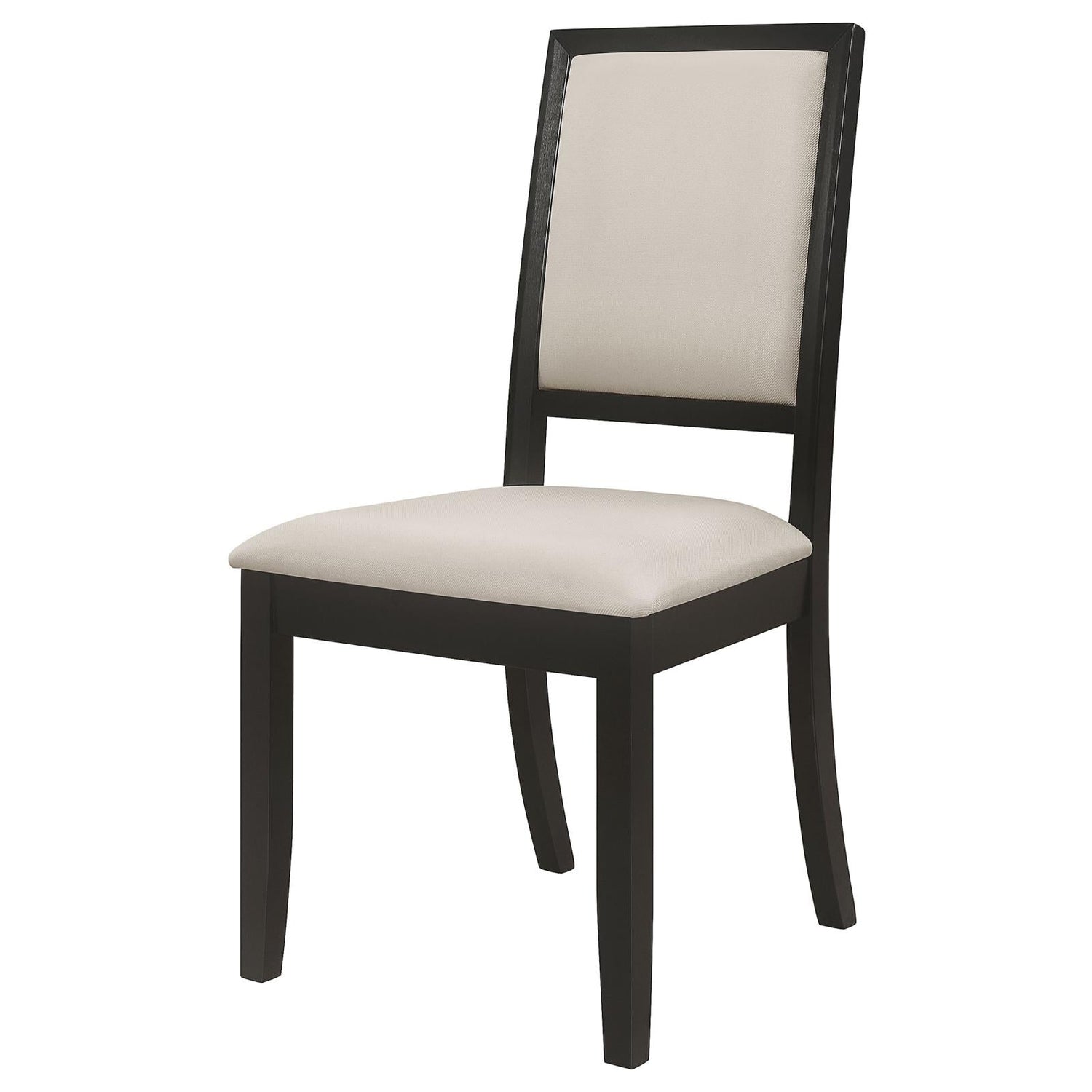 Louise Black/Cream Upholstered Dining Side Chairs, Set of 2 - 101562 - Bien Home Furniture & Electronics