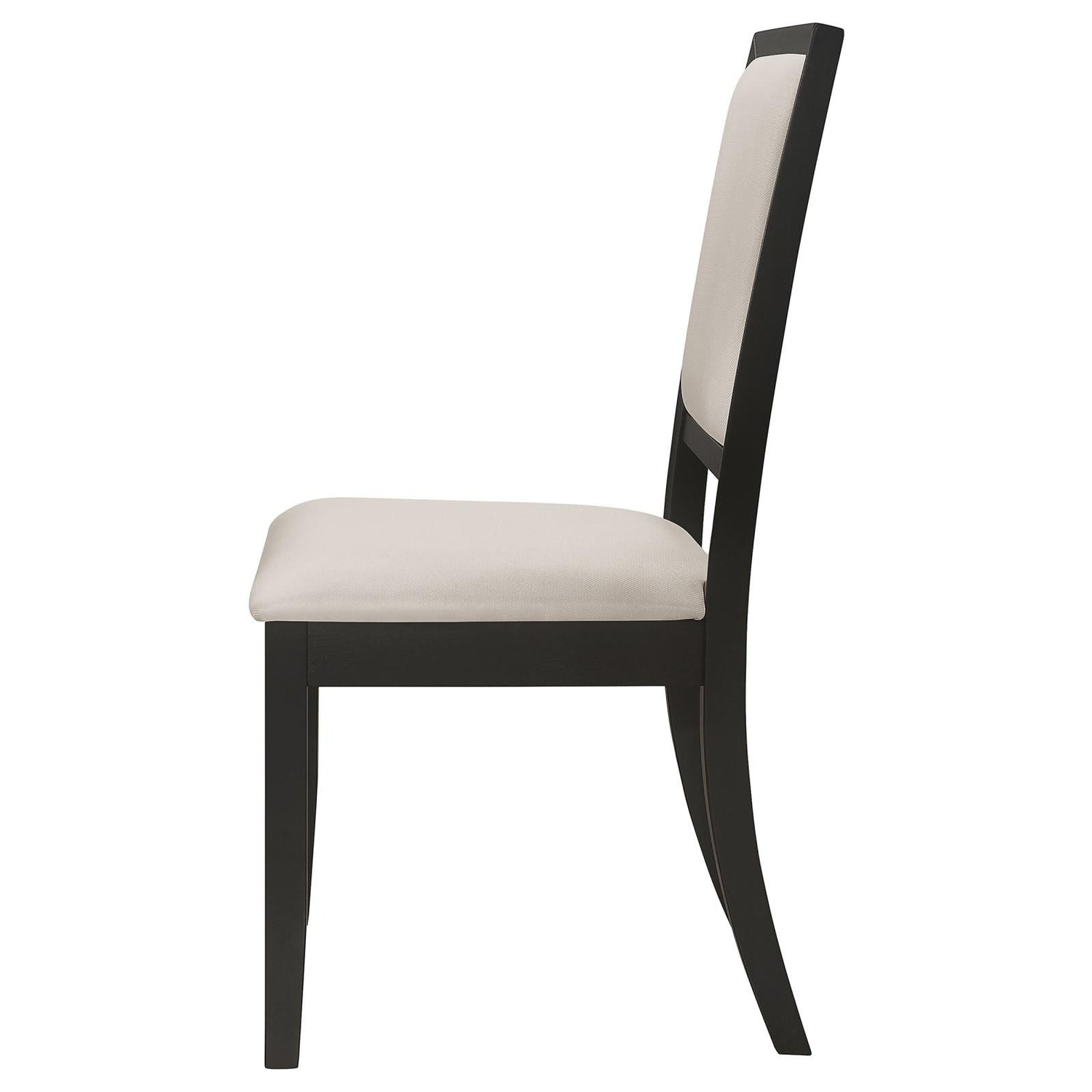 Louise Black/Cream Upholstered Dining Side Chairs, Set of 2 - 101562 - Bien Home Furniture & Electronics
