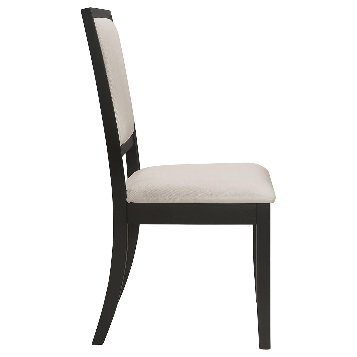 Louise Black/Cream Upholstered Dining Side Chairs, Set of 2 - 101562 - Bien Home Furniture & Electronics