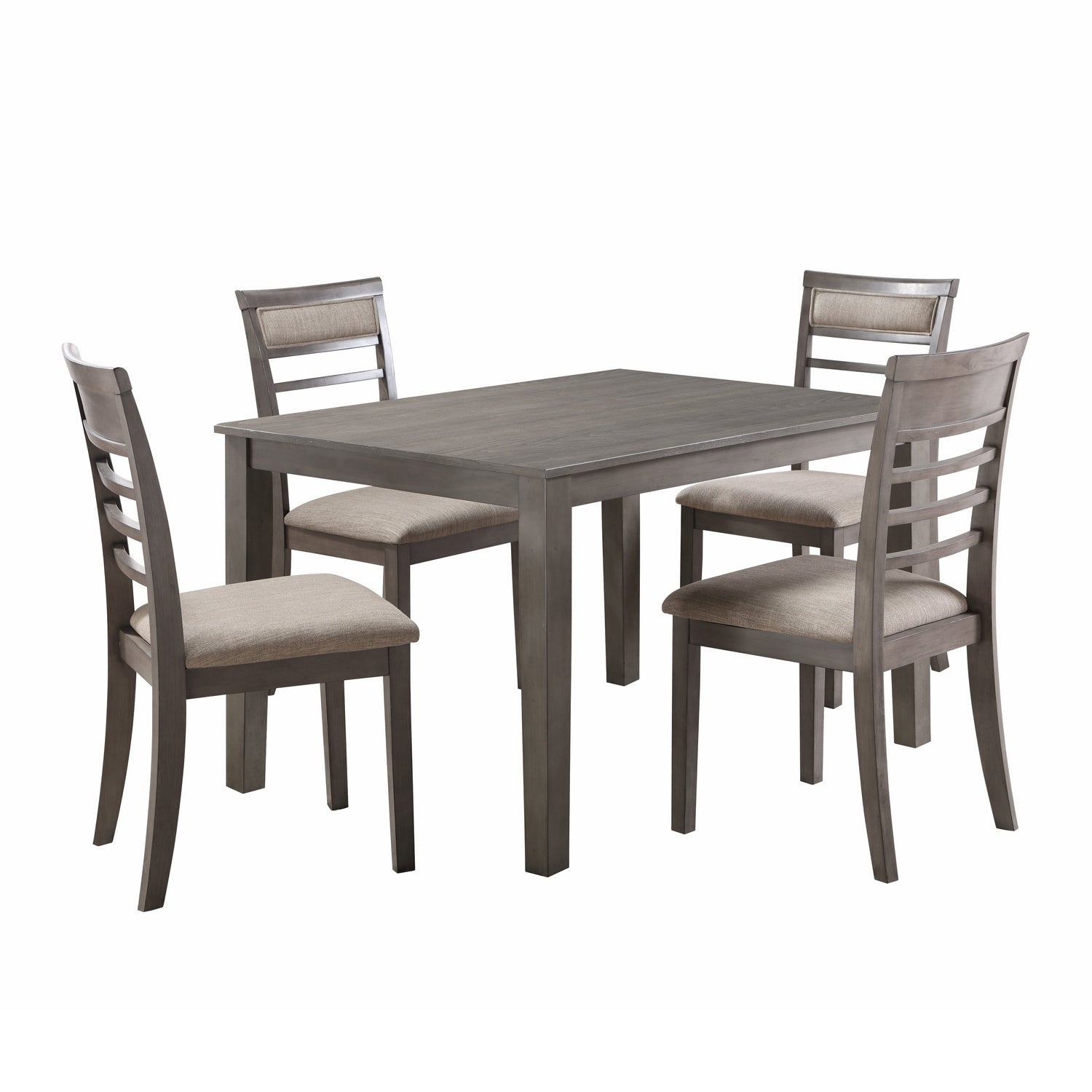 Lovell Gray 5-Piece Dining Set - 5806-5P - Bien Home Furniture & Electronics