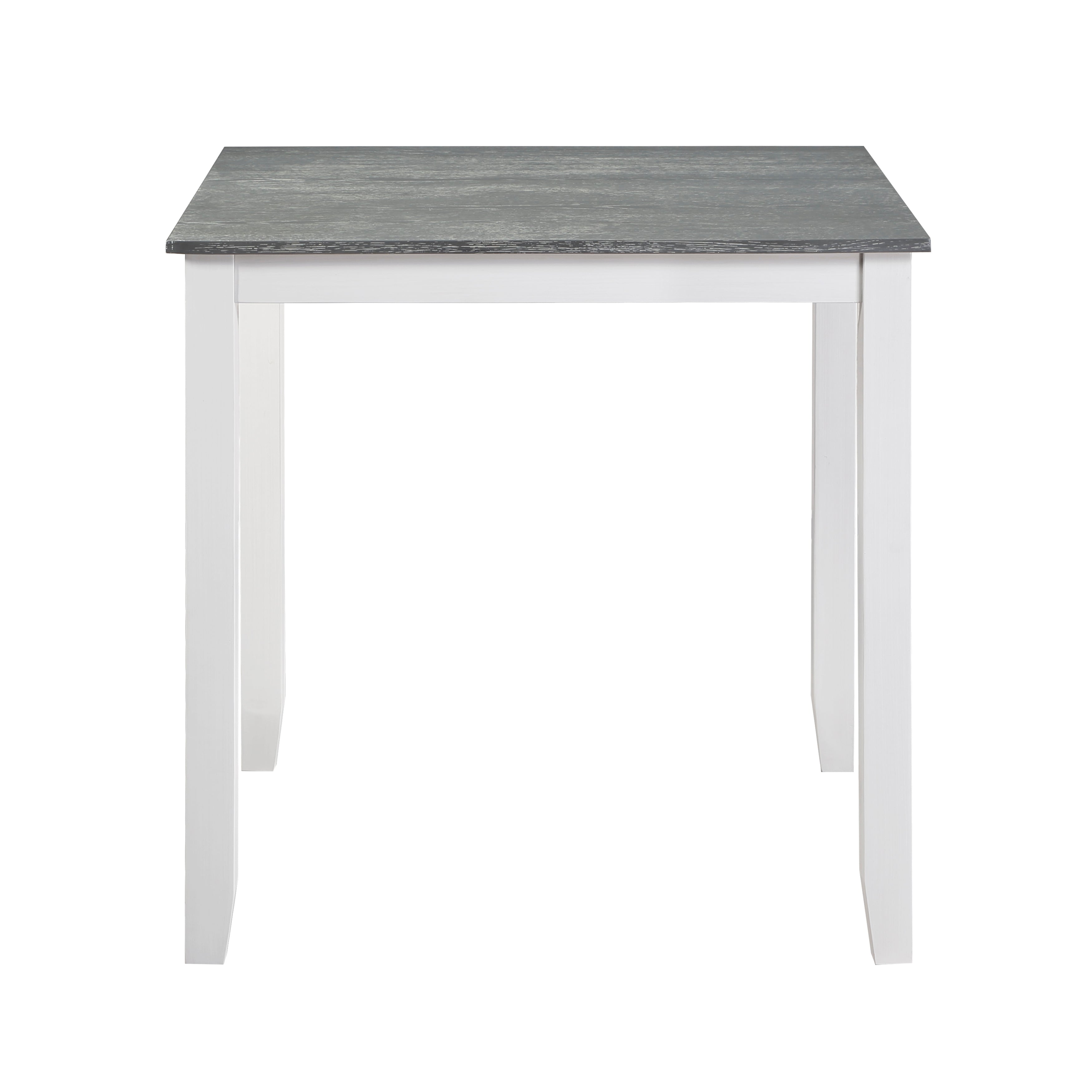 Lowell Bright White/Weathered Gray 5-Piece Counter Height Set - 5744WH-36 - Bien Home Furniture & Electronics