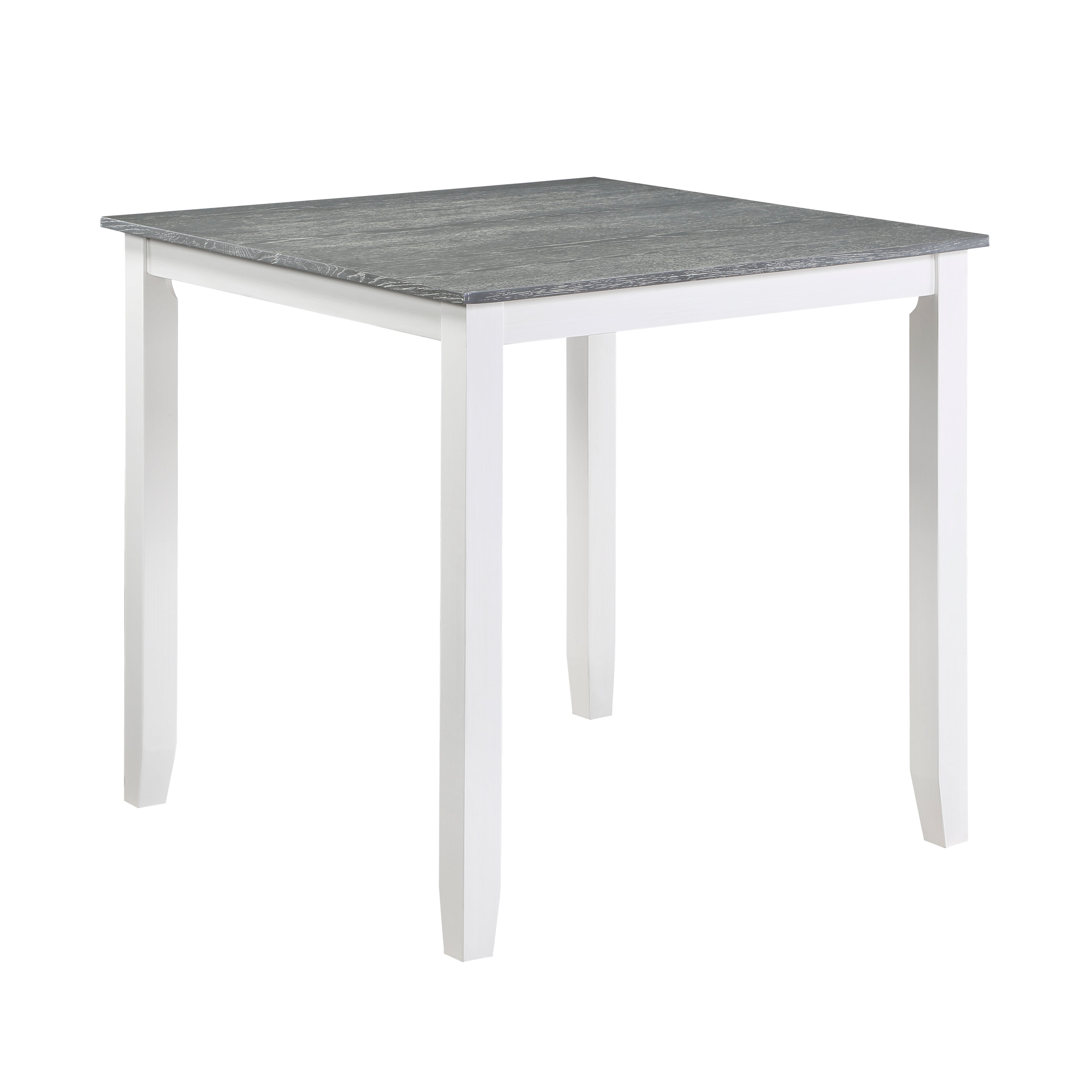 Lowell Bright White/Weathered Gray 5-Piece Counter Height Set - 5744WH-36 - Bien Home Furniture & Electronics