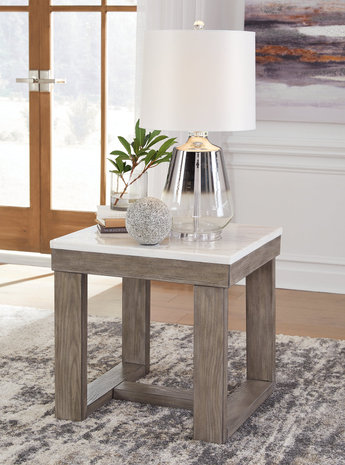 Loyaska Brown/Ivory End Table - T789-2 - Bien Home Furniture &amp; Electronics