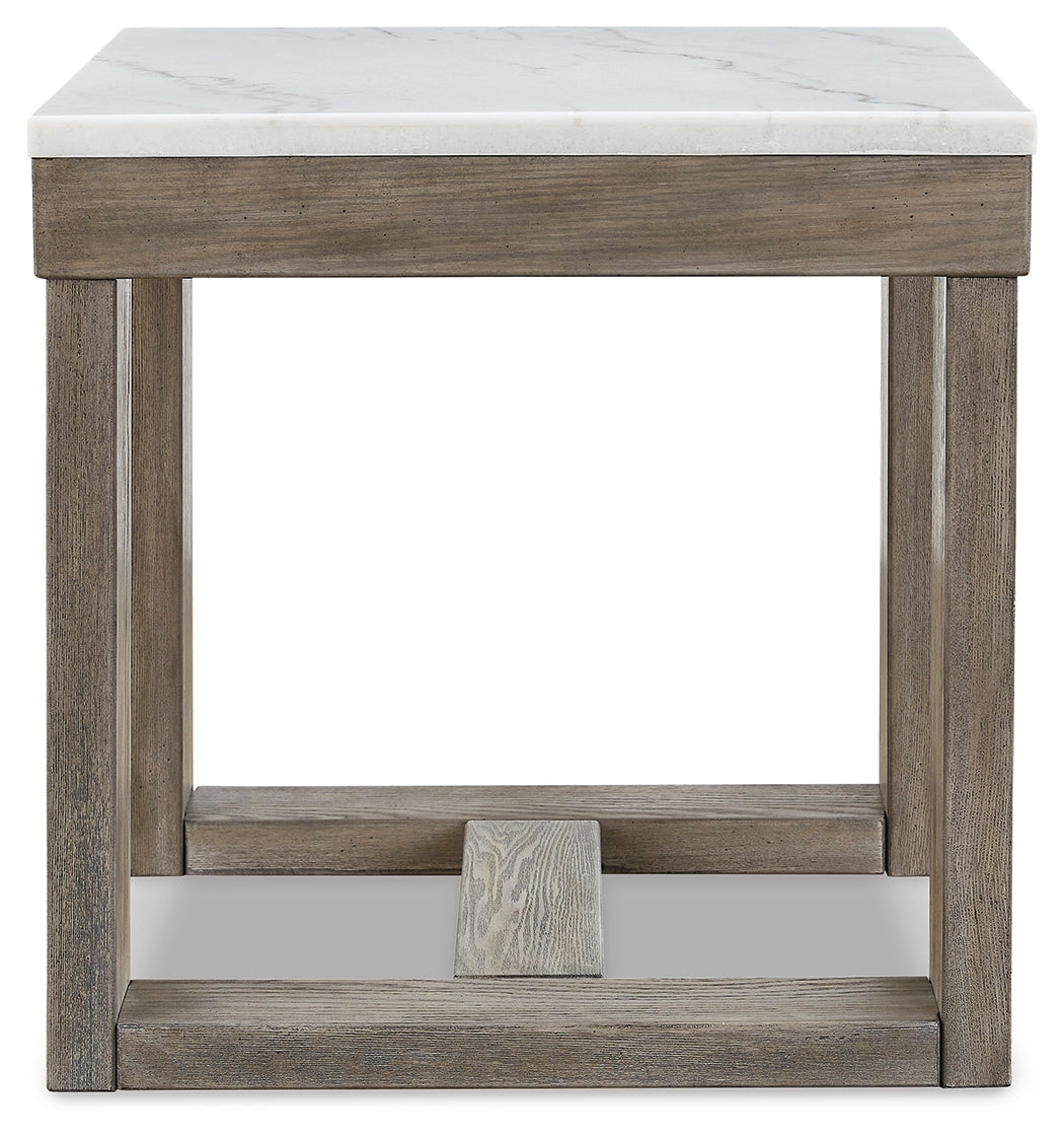 Loyaska Brown/Ivory End Table - T789-2 - Bien Home Furniture & Electronics