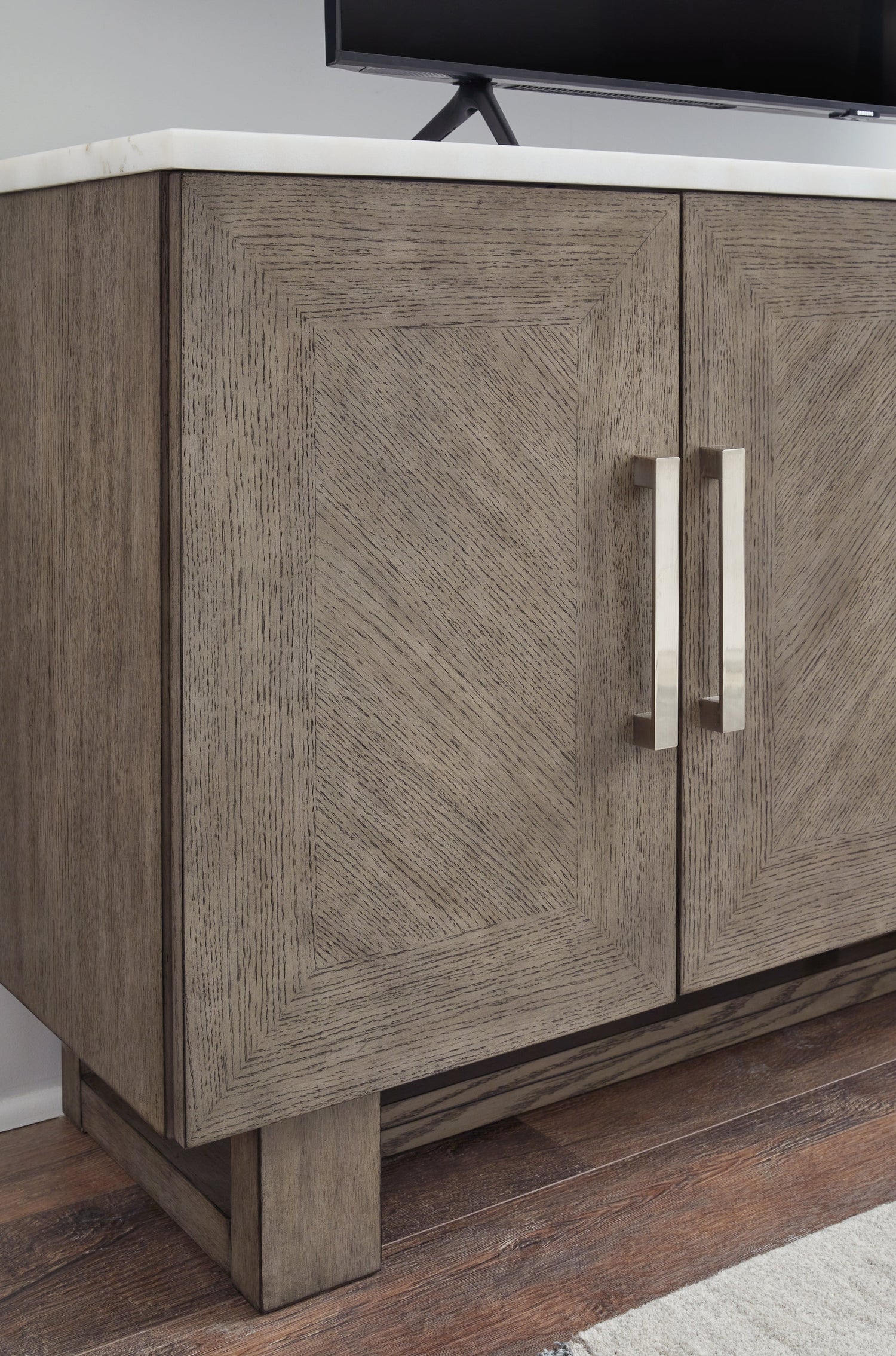 Loyaska Grayish Brown/White 68" TV Stand - W854-68 - Bien Home Furniture & Electronics