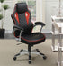 Lucas Black/Red Upholstered Office Chair - 801497 - Bien Home Furniture & Electronics