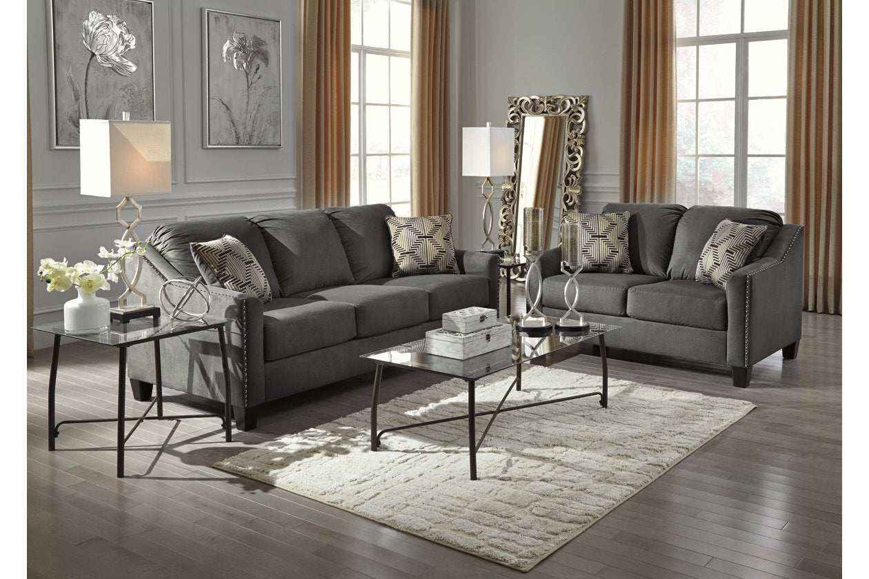 Lucia Antique Silver Finish Floor Mirror - A8010123 - Bien Home Furniture & Electronics