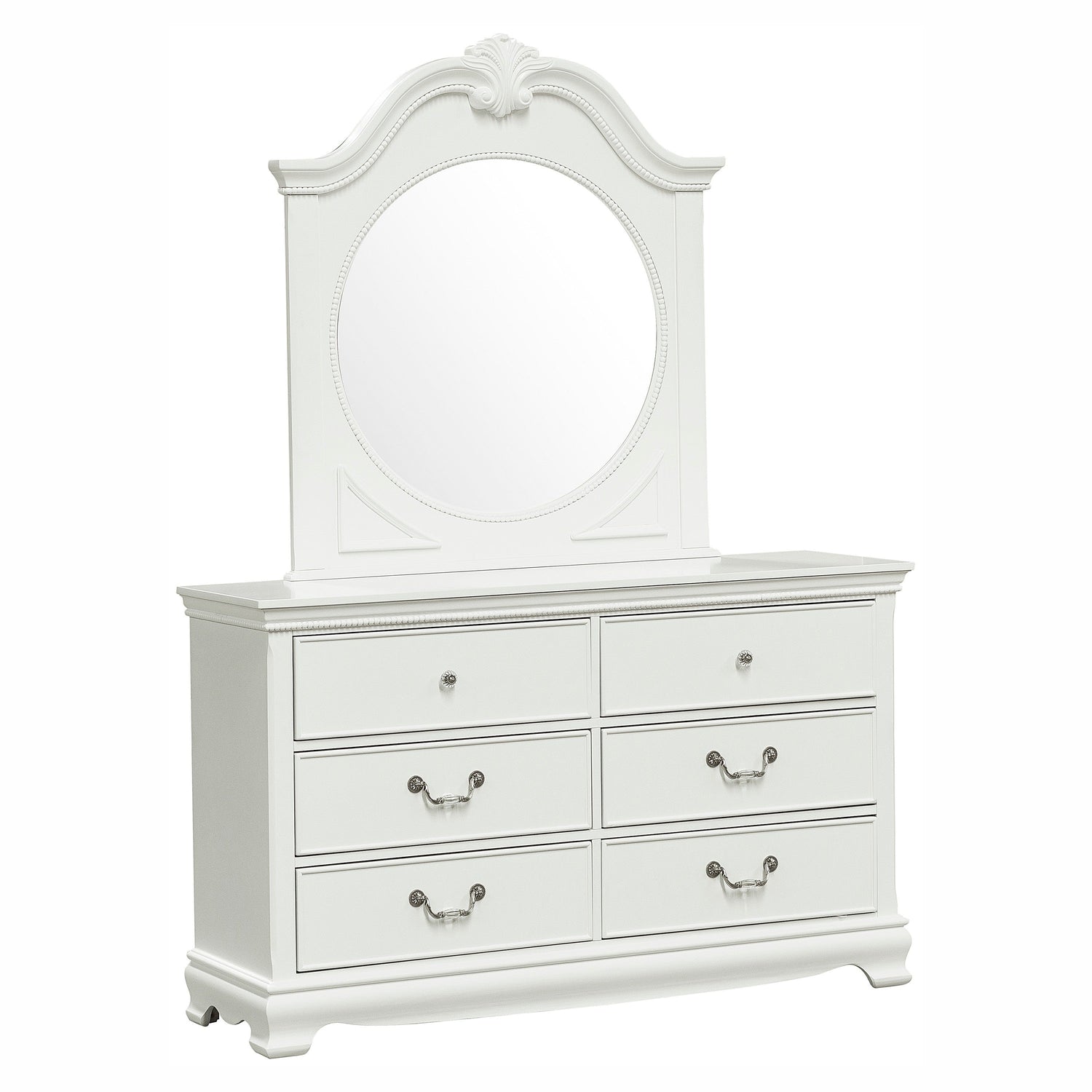 Lucida White Dresser - 2039W-5 - Bien Home Furniture & Electronics