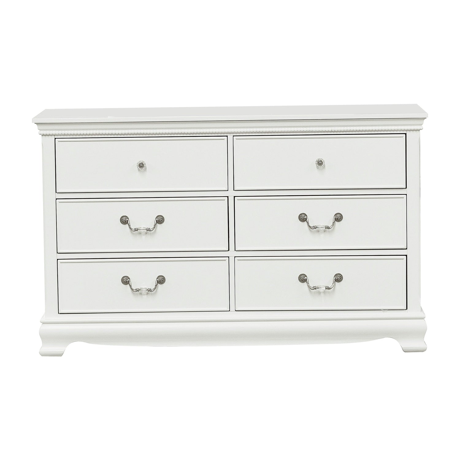 Lucida White Dresser - 2039W-5 - Bien Home Furniture & Electronics