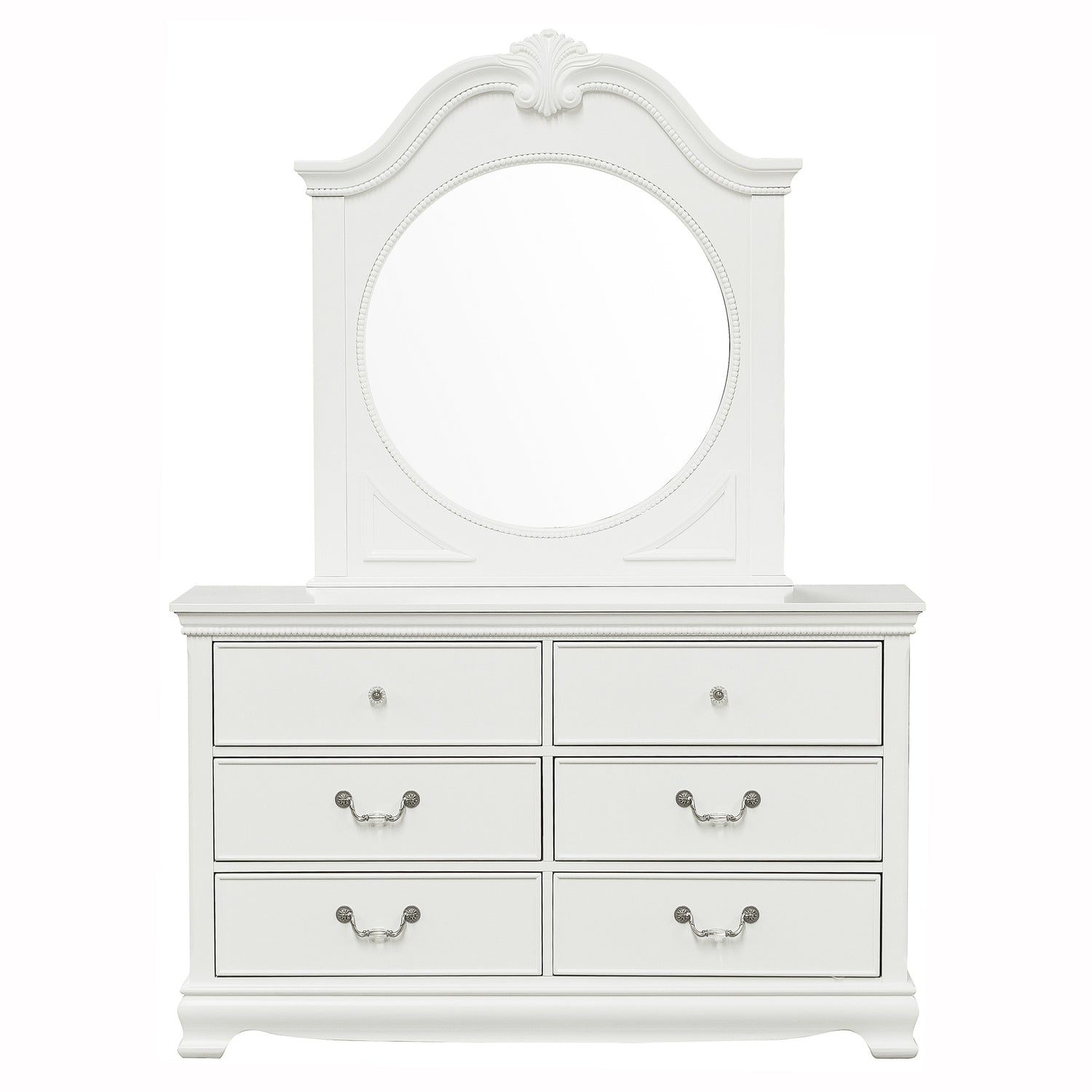 Lucida White Mirror (Mirror Only) - 2039W-6 - Bien Home Furniture & Electronics