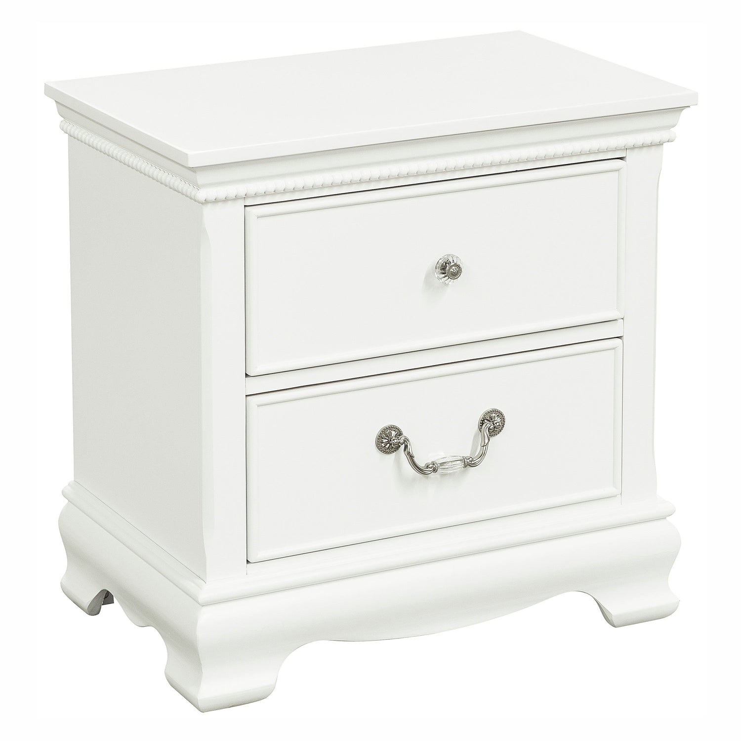 Lucida White Nightstand - 2039W-4 - Bien Home Furniture & Electronics