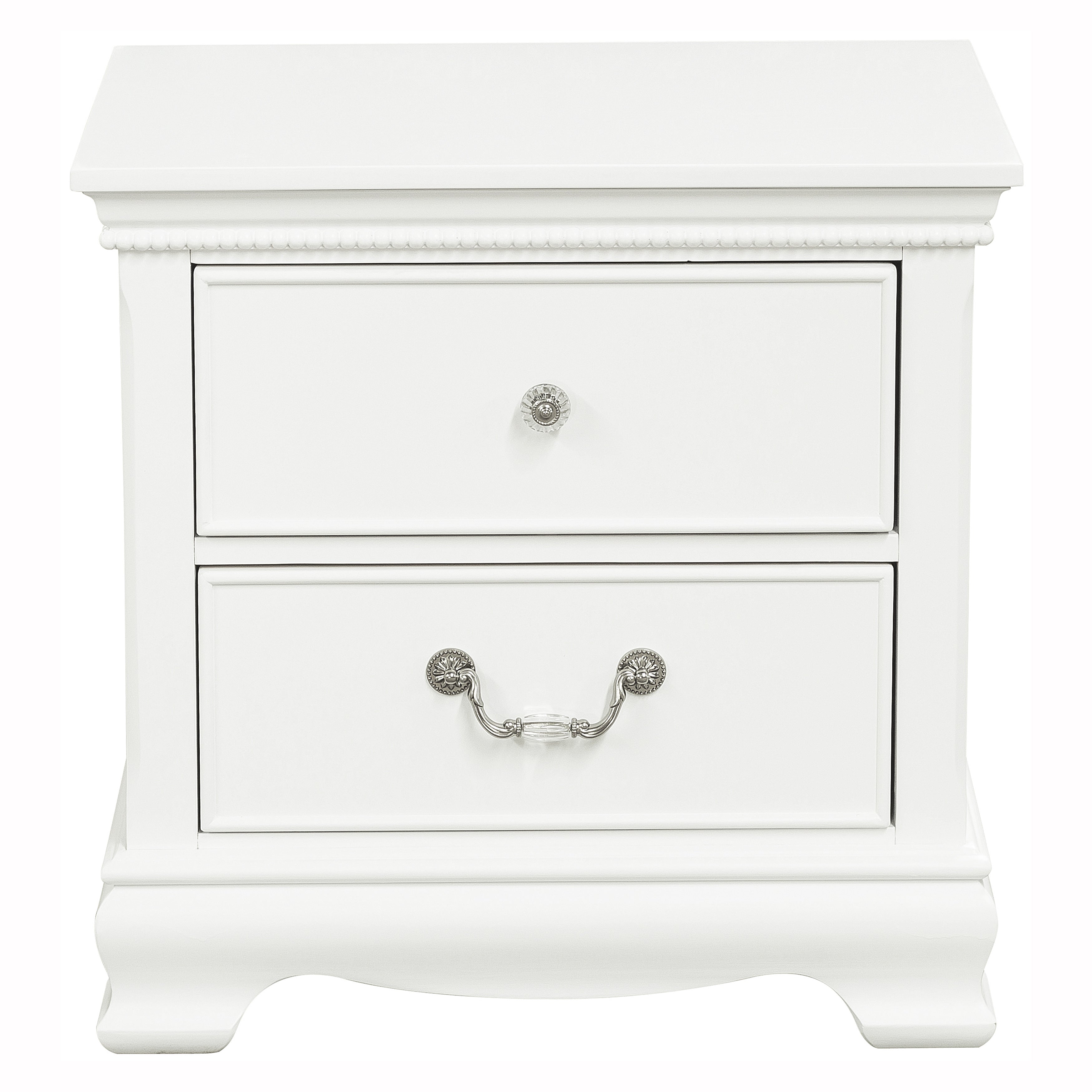 Lucida White Nightstand - 2039W-4 - Bien Home Furniture & Electronics