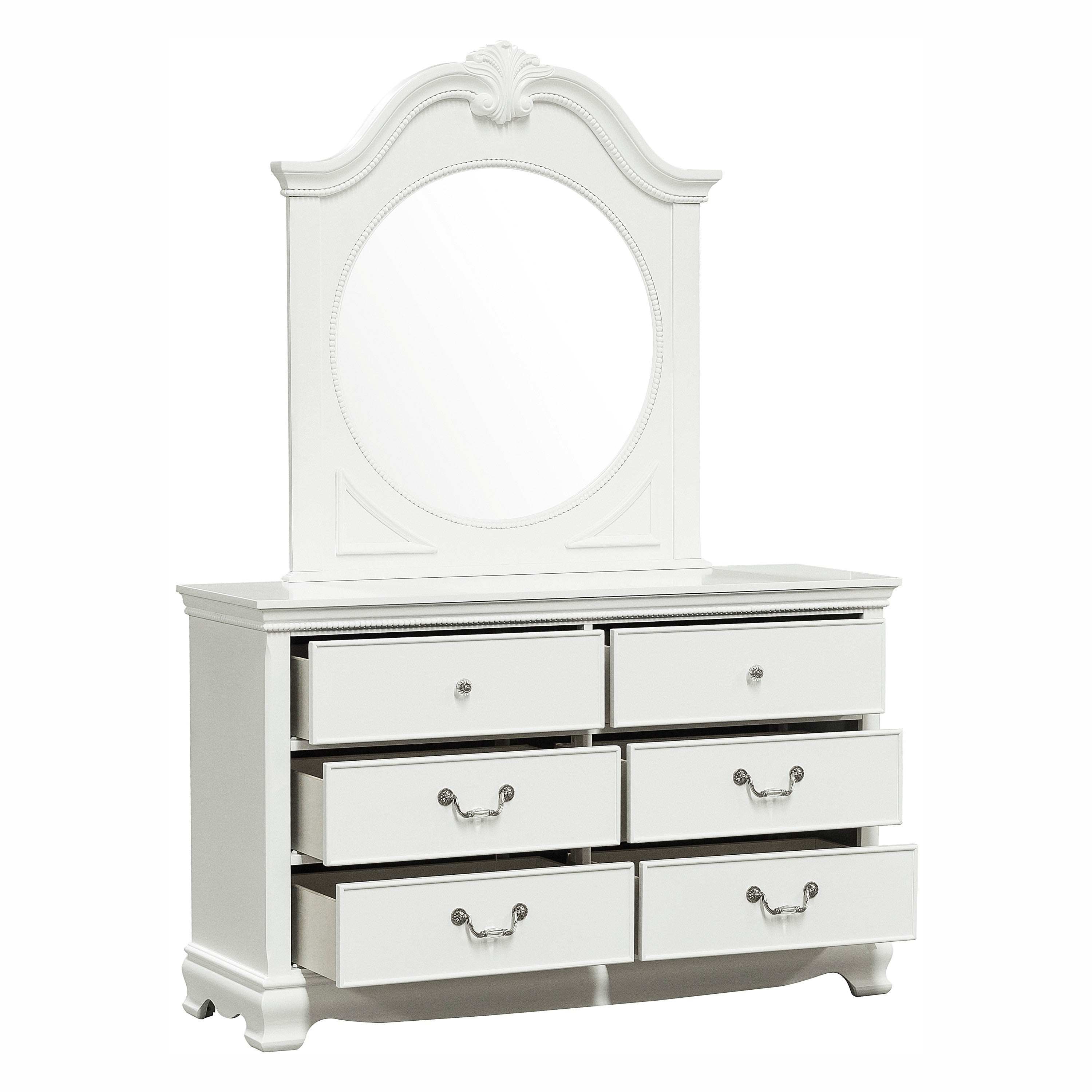 Lucida White Panel Youth Bedroom Set - SET | 2039W-5 | 2039W-6 | 2039W-4 | 2039W-9 | 2039TW-1 | 2039TW-2 | 2039TW-3 - Bien Home Furniture &amp; Electronics