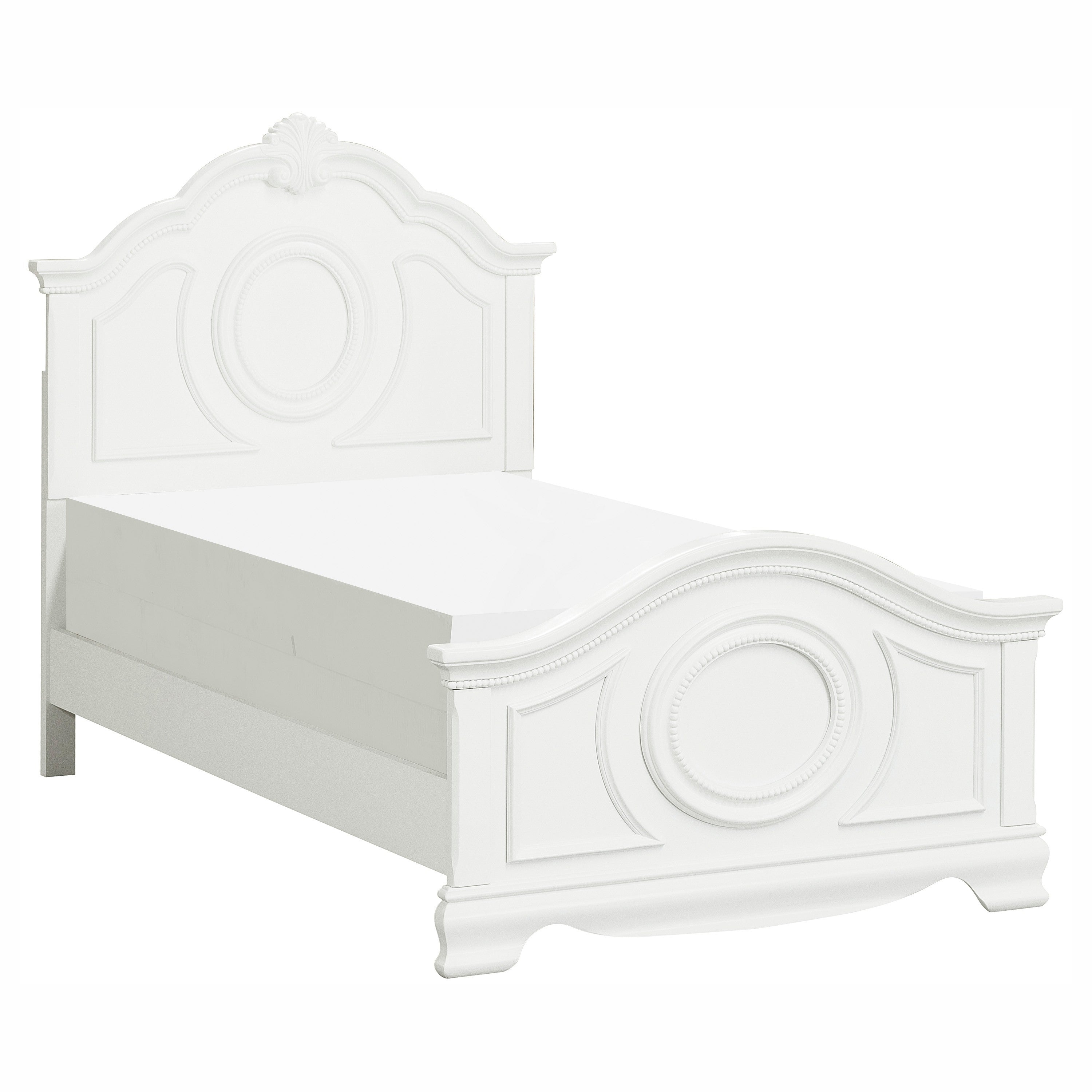 Lucida White Panel Youth Bedroom Set - SET | 2039W-5 | 2039W-6 | 2039W-4 | 2039W-9 | 2039TW-1 | 2039TW-2 | 2039TW-3 - Bien Home Furniture &amp; Electronics