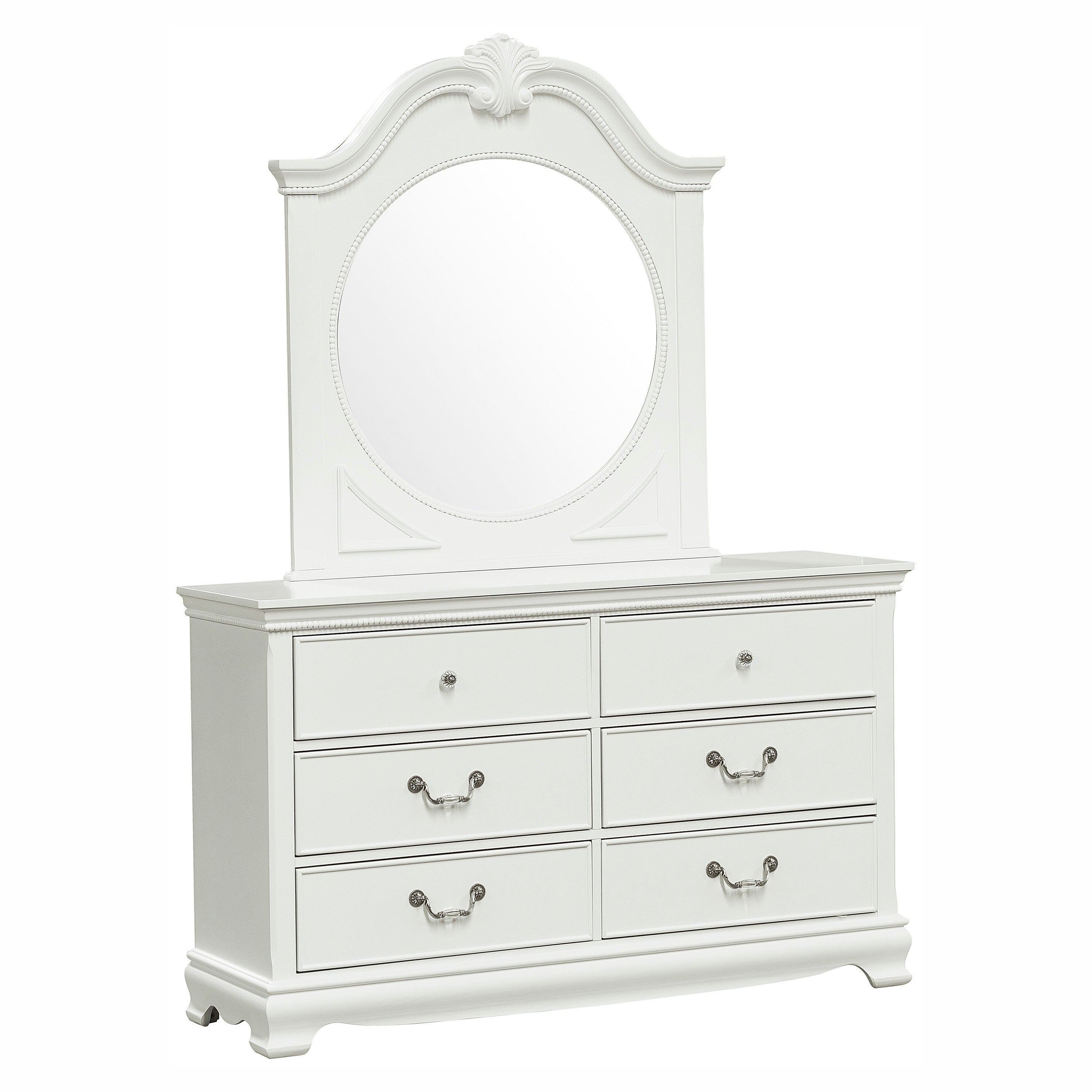 Lucida White Panel Youth Bedroom Set - SET | 2039W-5 | 2039W-6 | 2039W-4 | 2039W-9 | 2039TW-1 | 2039TW-2 | 2039TW-3 - Bien Home Furniture &amp; Electronics