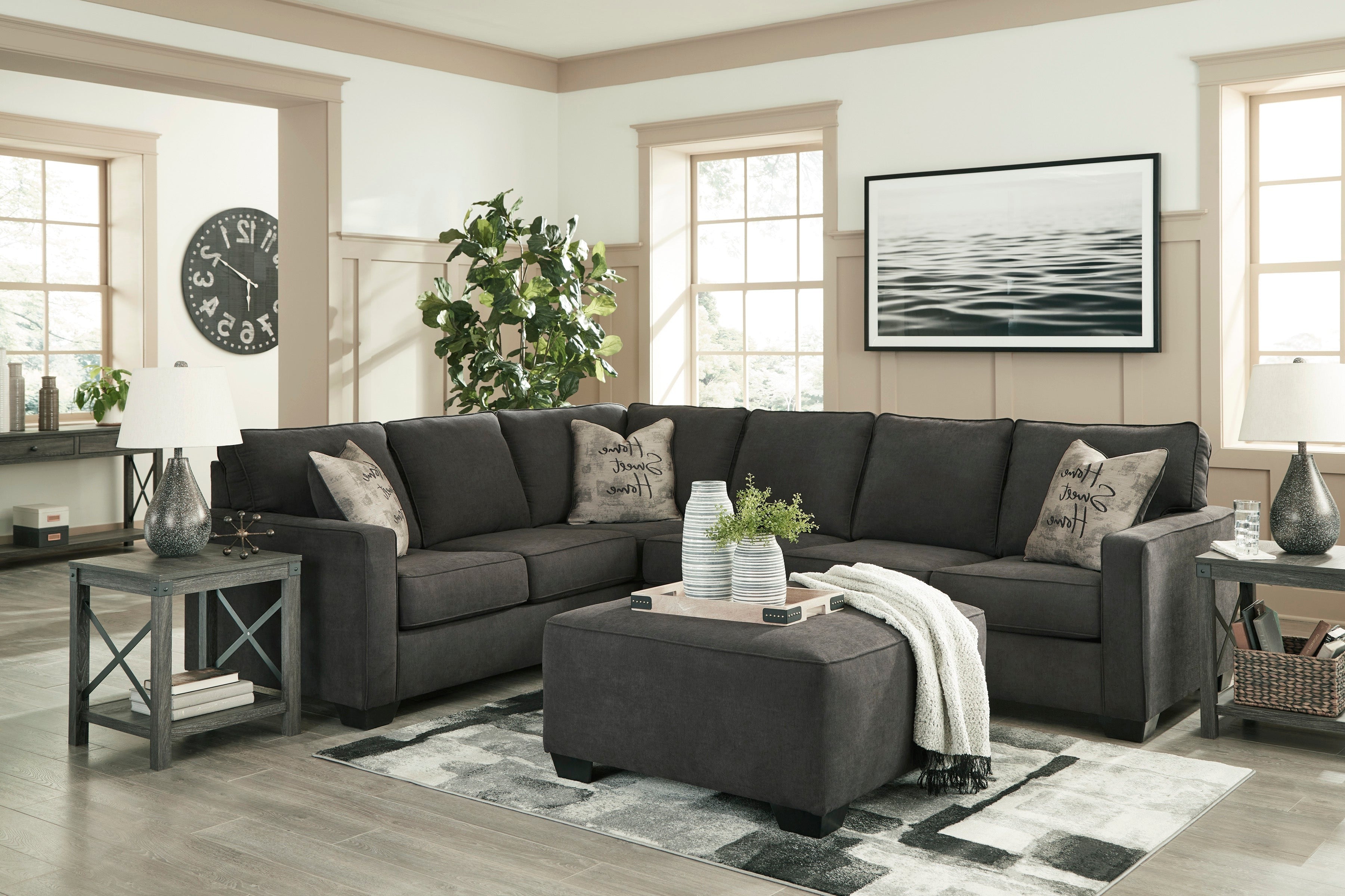 Alenya online charcoal sectional