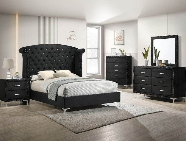 Lucinda Queen Headborad -Black - B9265-Q-HB - Bien Home Furniture & Electronics
