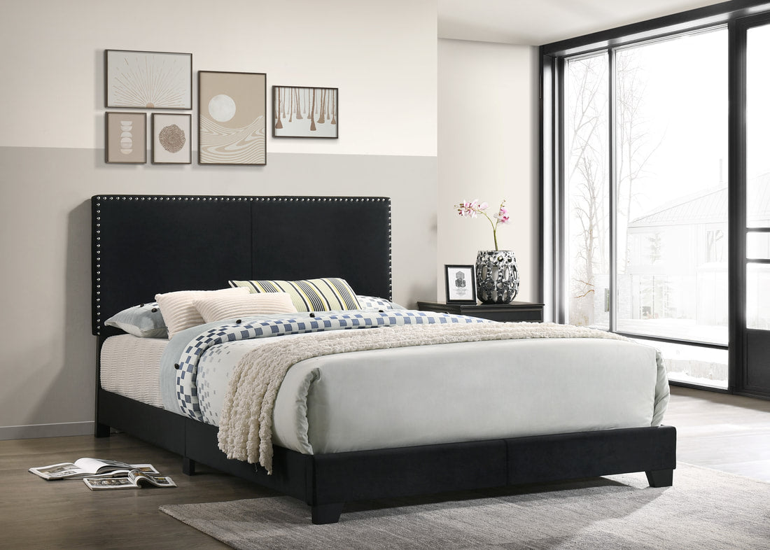 Lull Black King Bed - HH520 King - Bien Home Furniture &amp; Electronics
