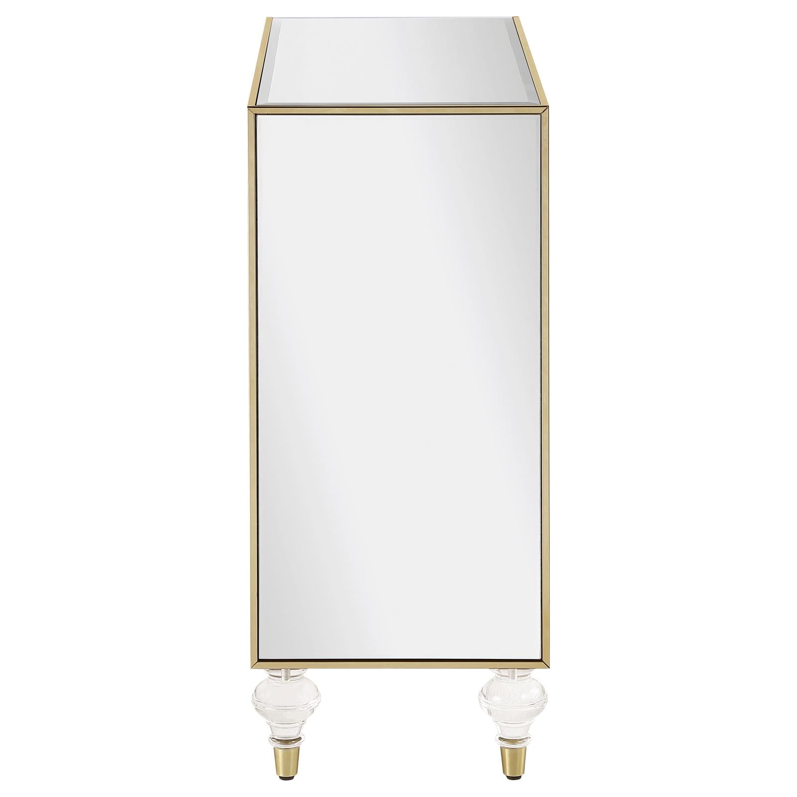 Lupin Mirror/Champagne 2-Door Accent Cabinet - 951854 - Bien Home Furniture & Electronics