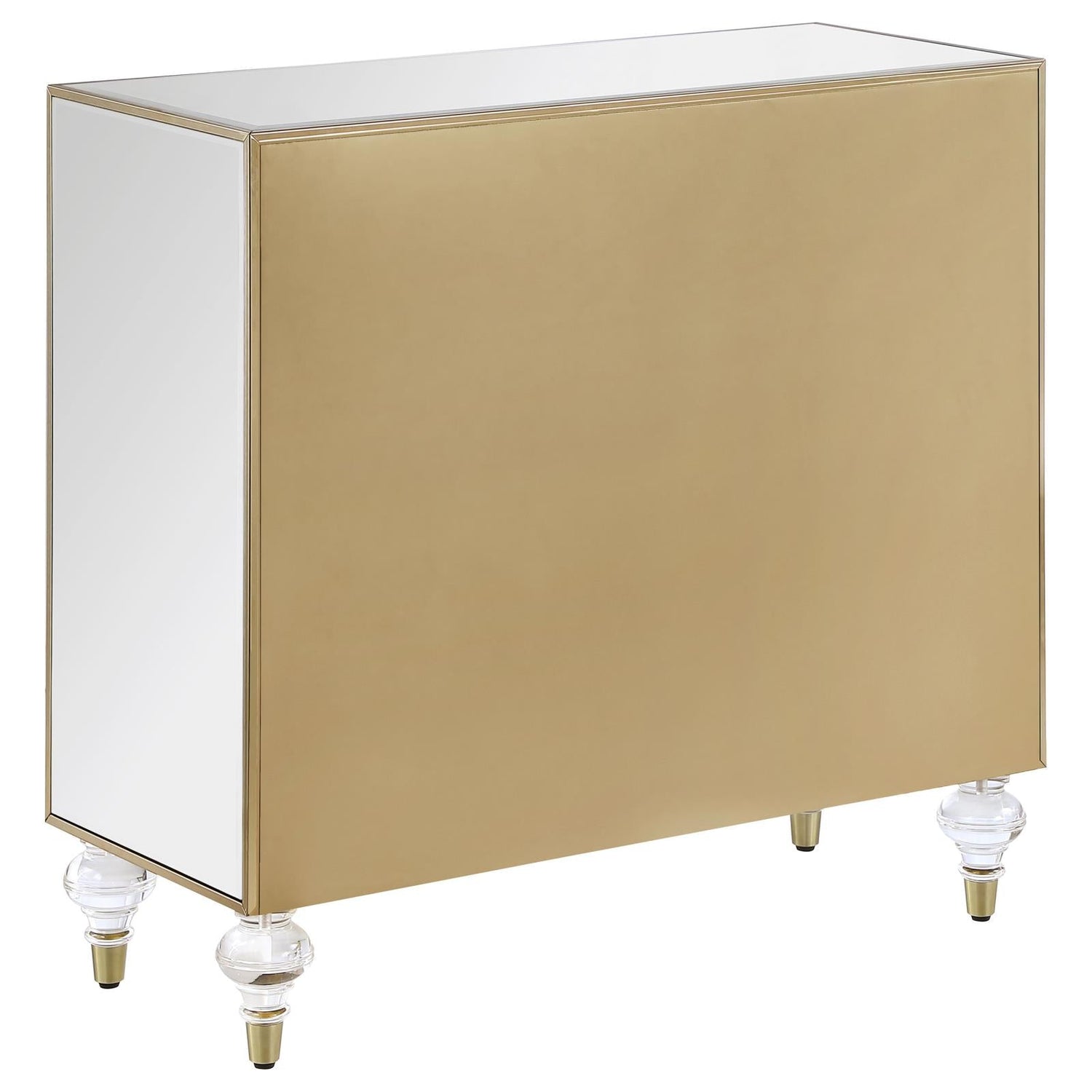 Lupin Mirror/Champagne 2-Door Accent Cabinet - 951854 - Bien Home Furniture & Electronics