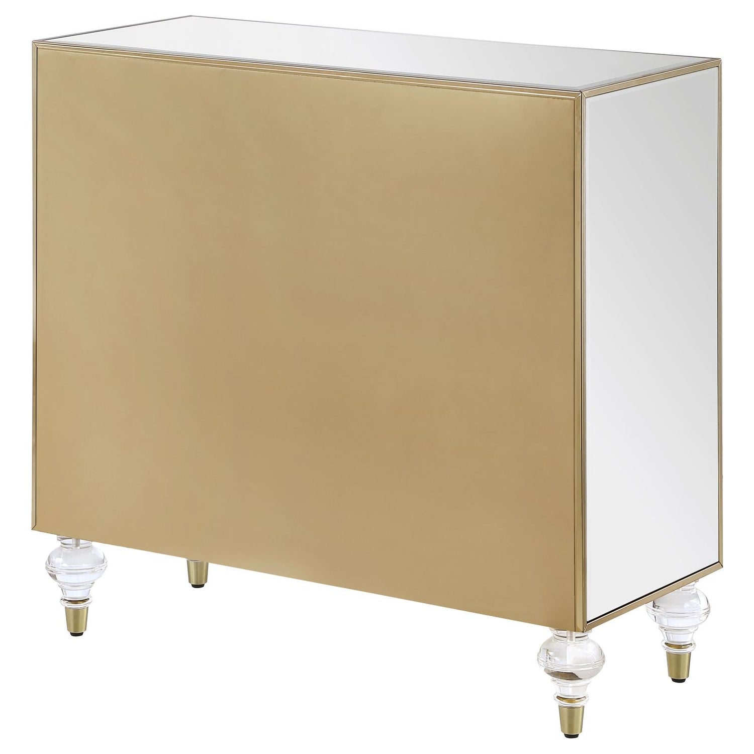 Lupin Mirror/Champagne 2-Door Accent Cabinet - 951854 - Bien Home Furniture & Electronics