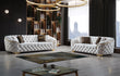 Lupino Ivory Velvet Living Room Set - LUPINOIVORY-SL - Bien Home Furniture & Electronics