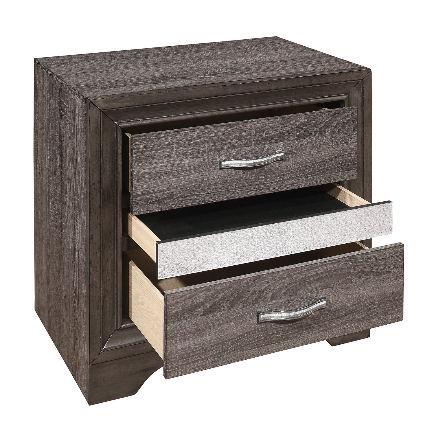 Luster Gray Nightstand - 1505-4 - Bien Home Furniture & Electronics