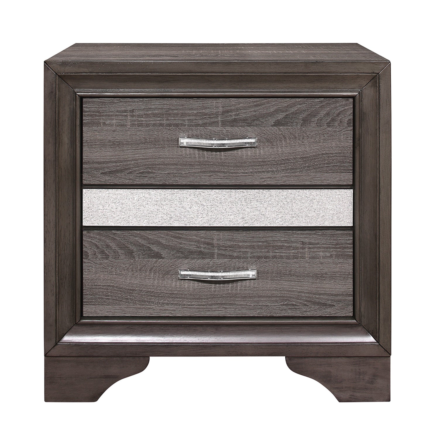 Luster Gray Upholstered Storage Platform Bedroom Set - SET | 1505K-1 | 1505K-3EK | 1505-DW | 1505-5 | 1505-6 | 1505-4 | 1505-9 - Bien Home Furniture & Electronics